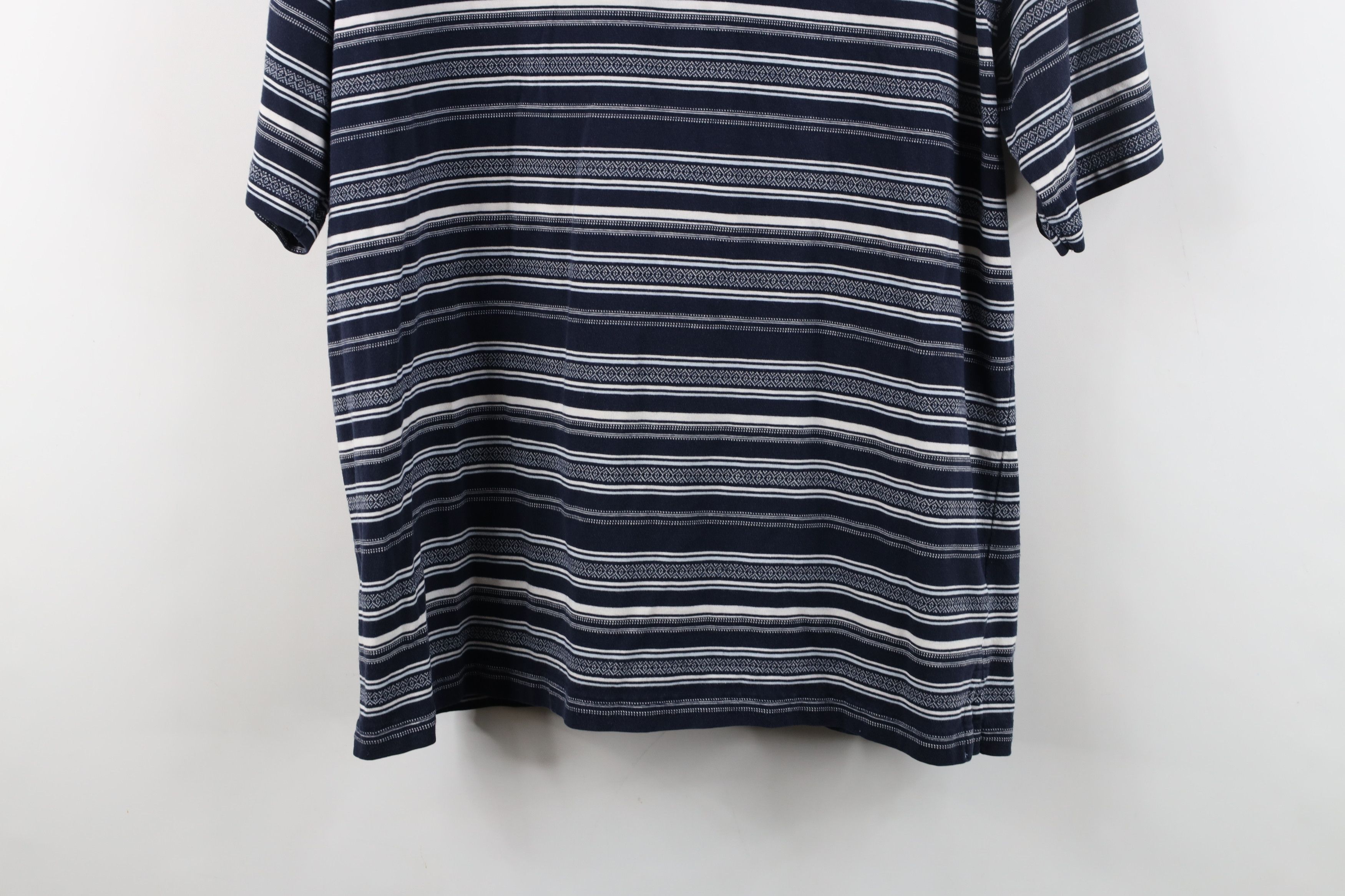 Vintage Vintage 90s Streetwear Fair Isle Knit Golf Polo Shirt Blue Size US XL / EU 56 / 4 - 10 Thumbnail