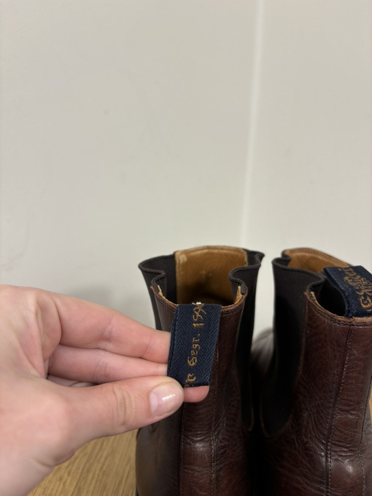 Other Ed Meier Munich Men’s Dark Brown Leather Ankle Chelsea Boots Size US 11 / EU 44 - 14 Thumbnail