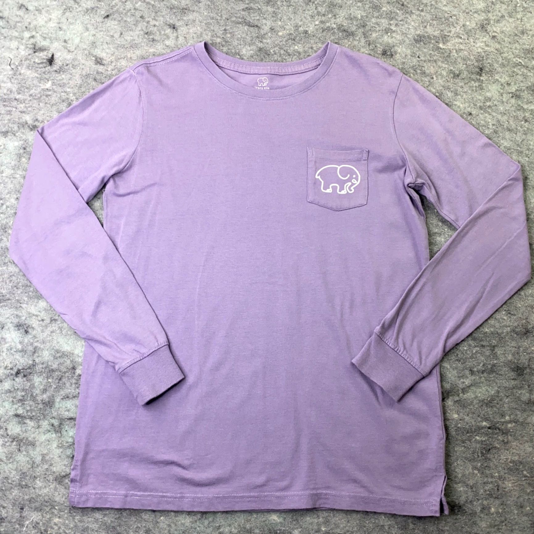 Vintage IVORY ELLA Womens Shirt XS Purple Long Sleeve Paisley Elephant Graphic Size XS / US 0-2 / IT 36-38 - 2 Thumbnail