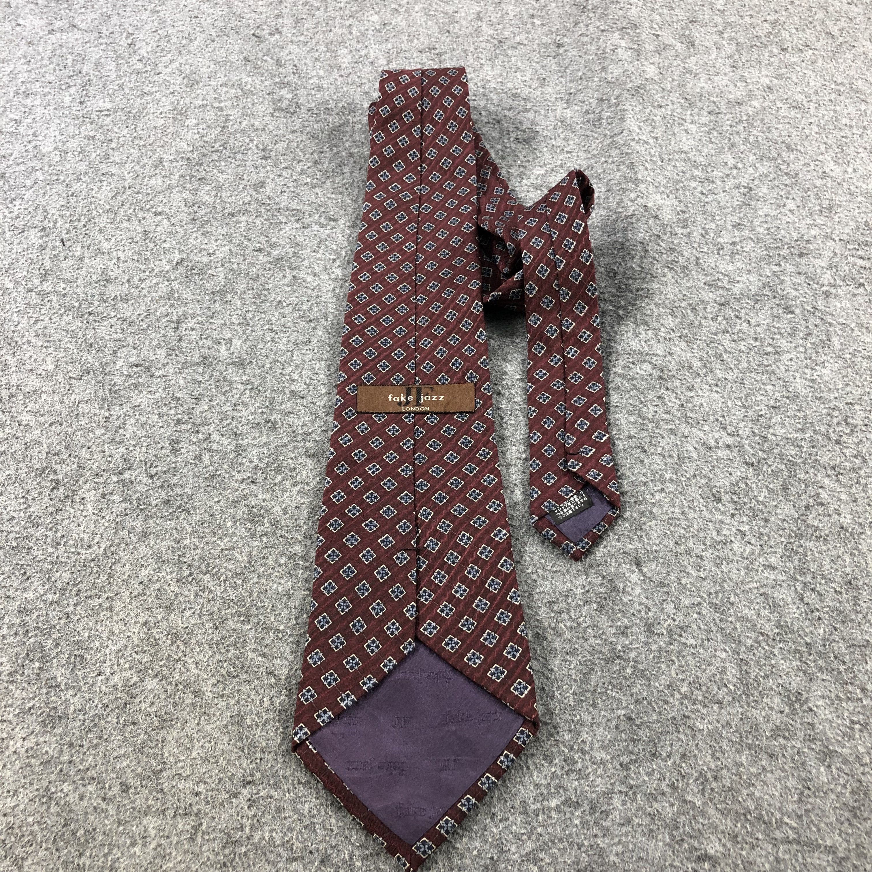 Vintage Fake Jazz London Silk Neck Ties Bowtie Cravat T48 Size ONE SIZE - 2 Thumbnail
