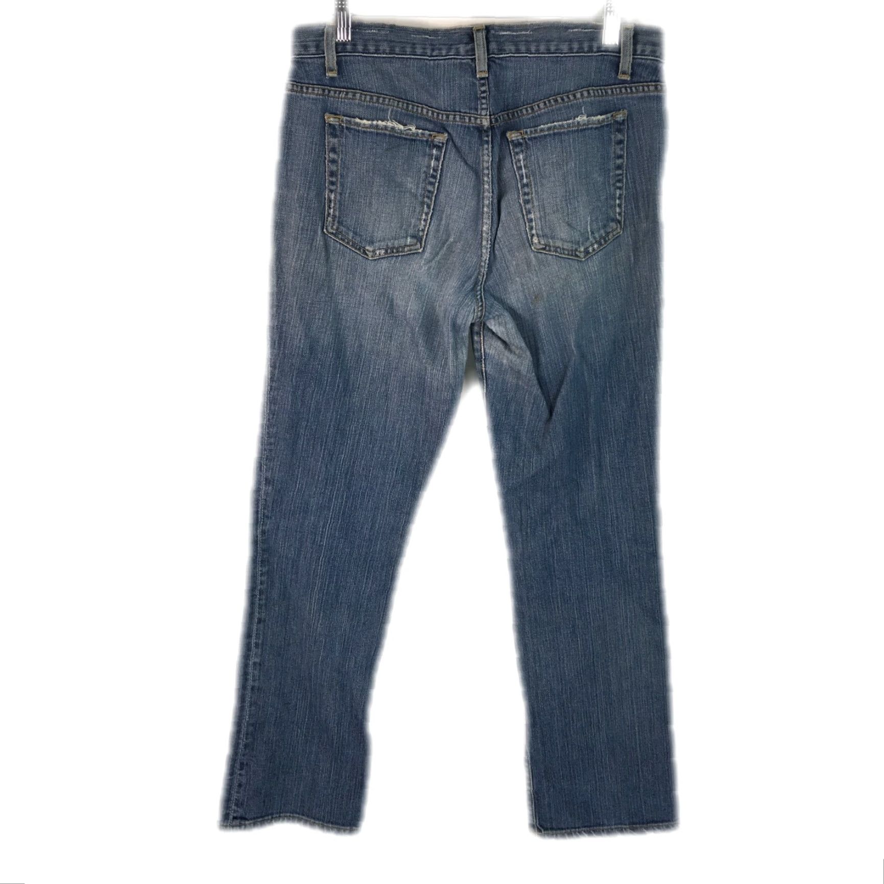 J.Crew J.CREW Jeans Distressed Blue Denim Womens Size 6 Straight Leg 32X30 Size 28" / US 6 / IT 42 - 2 Thumbnail
