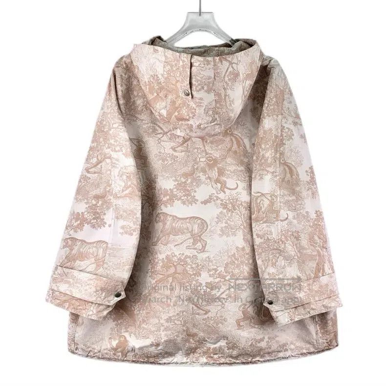 Dior Dior Color-matched animal jungle print full-print hooded d Size XS / US 0-2 / IT 36-38 - 2 Thumbnail