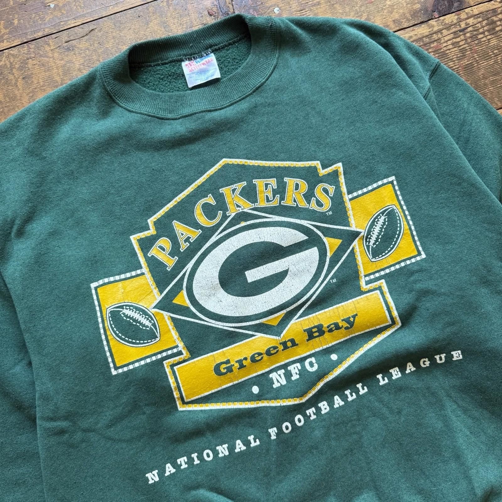 Vintage Vintage Green Bay Packers Sweatshirt Men’s XL Crewneck 90s Size ONE SIZE - 2 Thumbnail