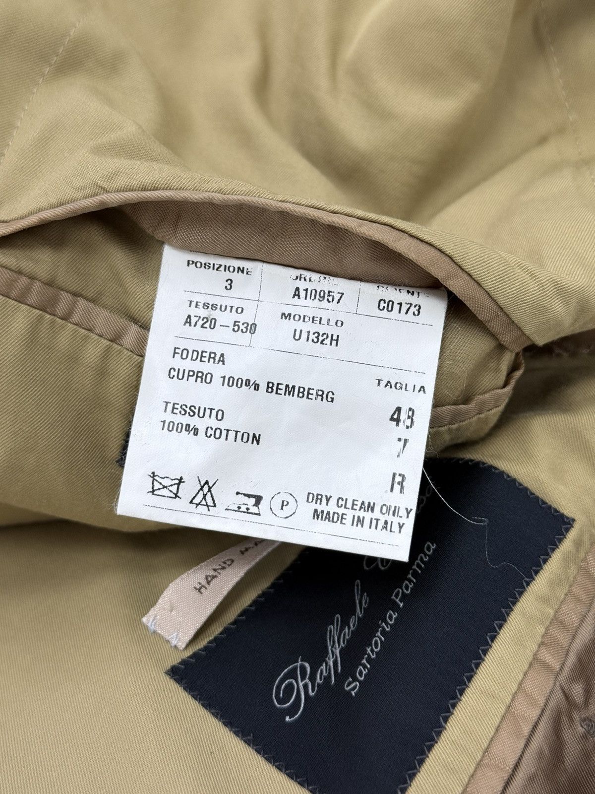 Caruso Raffaele Caruso Cotton Olive Khaki 2 Piece Suit Size EUR 48 Size 38R - 9 Thumbnail