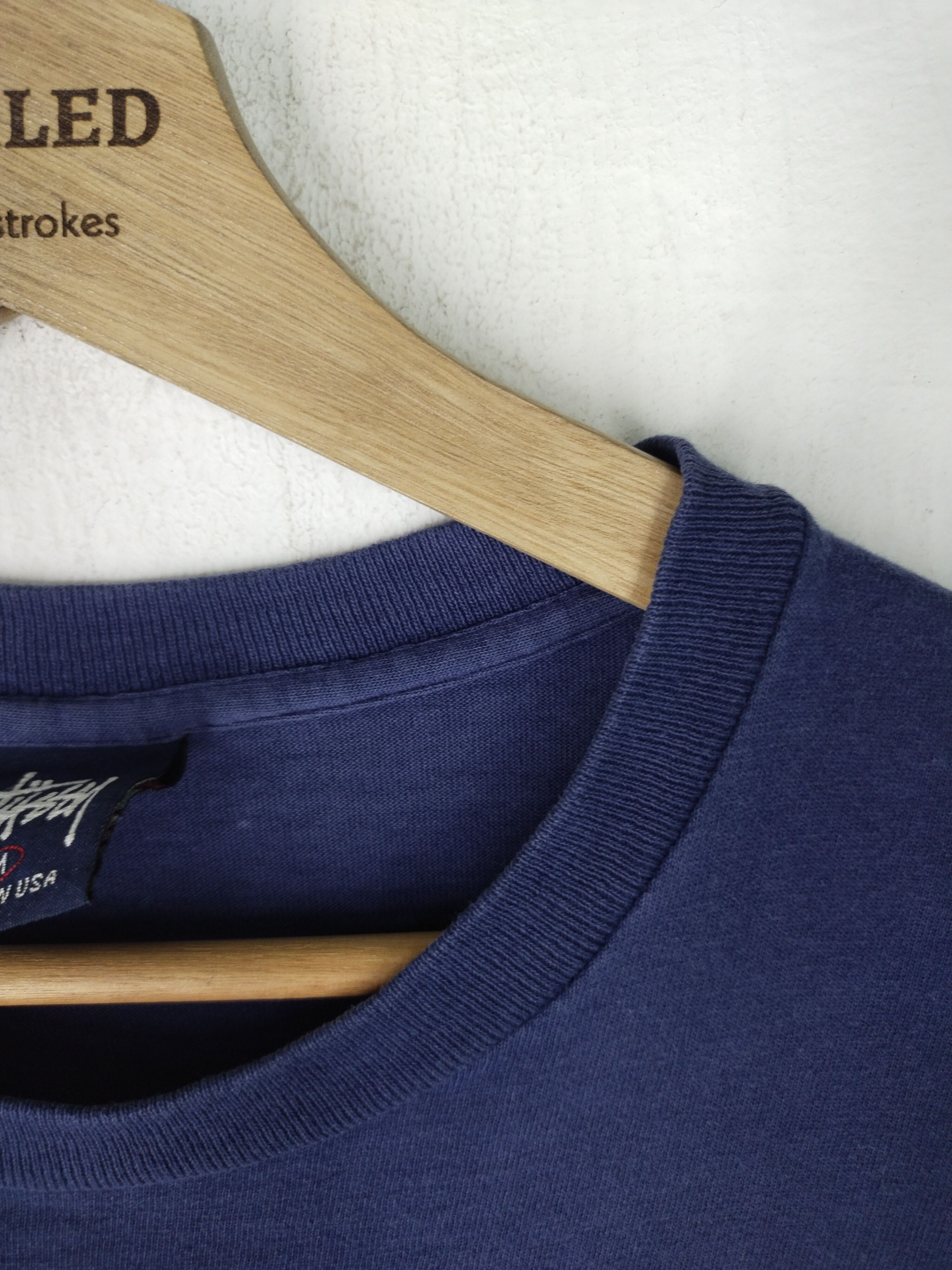 Stussy × Vintage Vintage 90's Hawaii Stussy Blue Tee Size US M / EU 48-50 / 2 - 6 Thumbnail