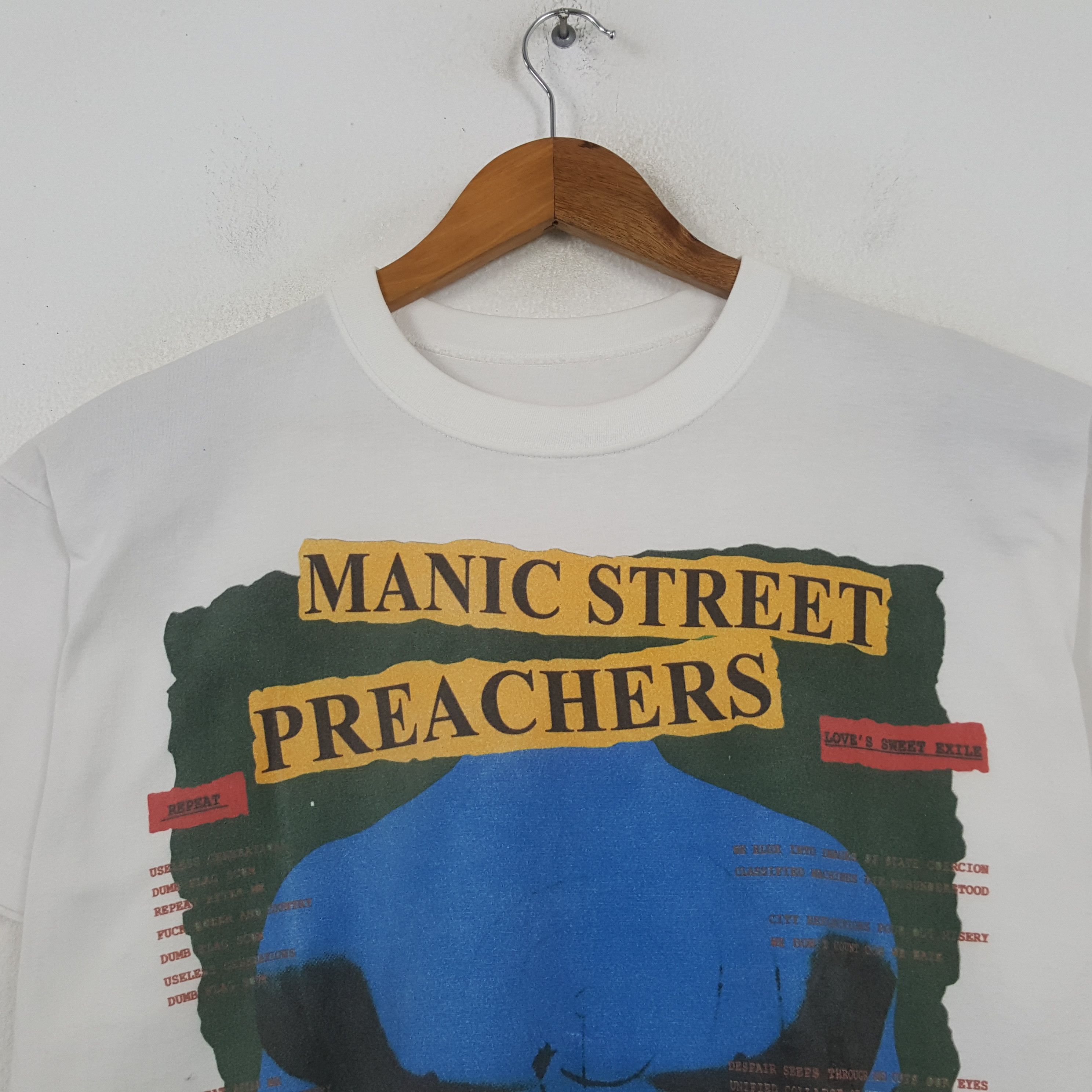 Band Tees Vintage 90's Manic Street Preachers Wales Rock Band Tees 32 Size US L / EU 52-54 / 3 - 2 Thumbnail
