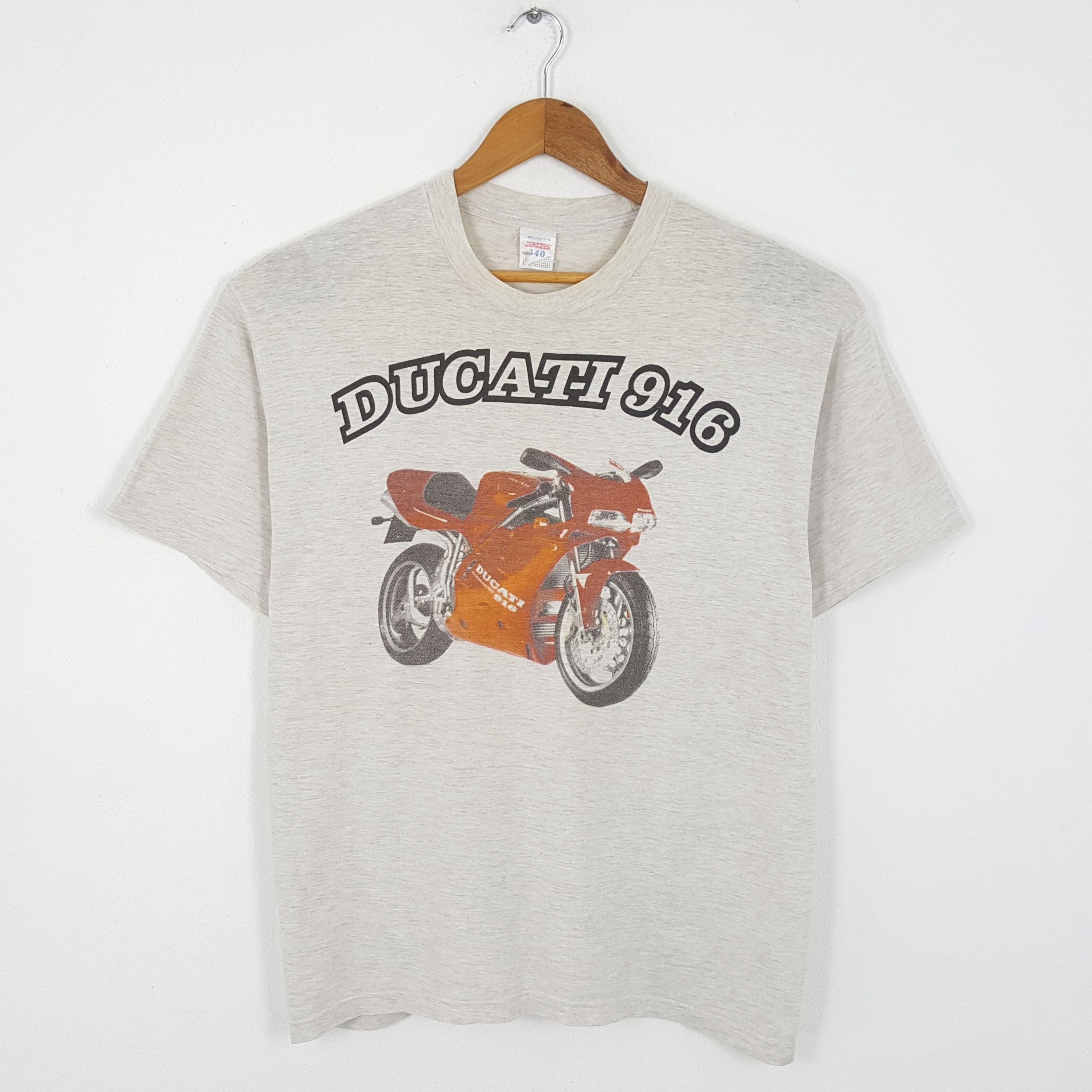 Vintage 90's DUCATI 916 Motorcycle Racing T-Shirts