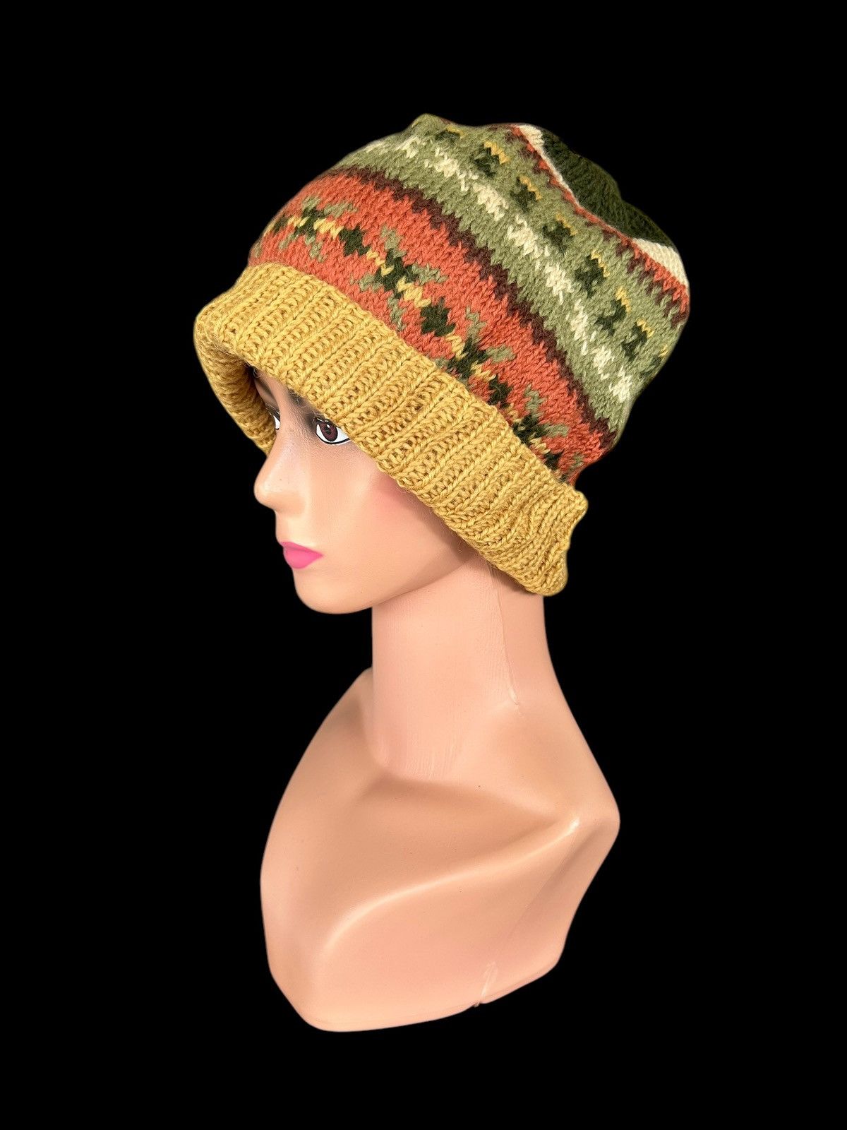 Japanese Brand × Kapital × Vintage Crochet Knitted handmade Beanie hats Size ONE SIZE - 2 Thumbnail