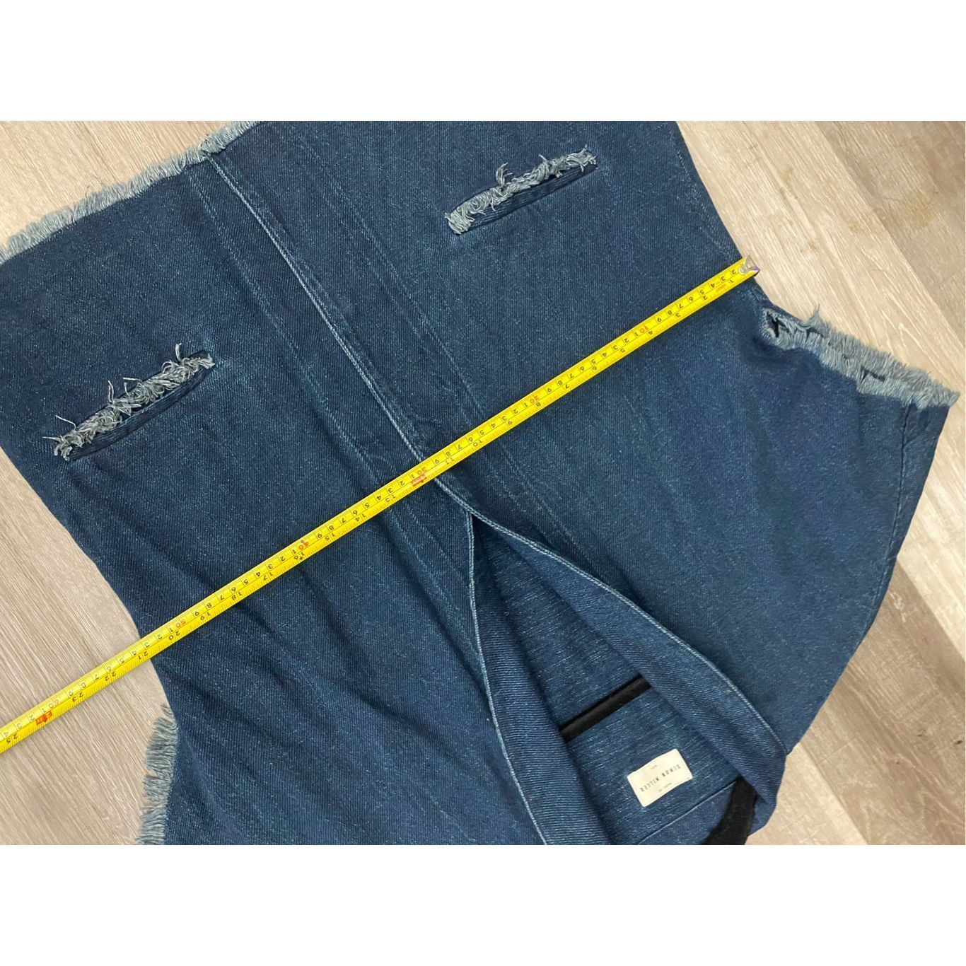 Simon Miller Simon Miller Denim Raw-Edged Short Sleeve Jean Jacket, Sz Me Size M / US 6-8 / IT 42-44 - 3 Thumbnail