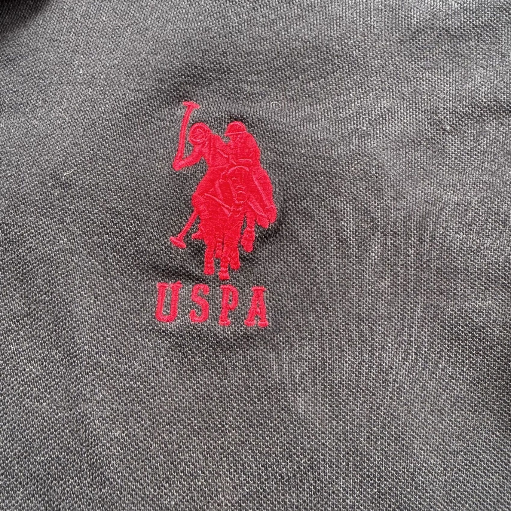 U.S. Polo Assn. US Polo Assn Polo Shirt Mens 2XL Black Red Slim Fit Embroidered Logo Cotton Big Size US XXL / EU 58 / 5 - 2 Thumbnail