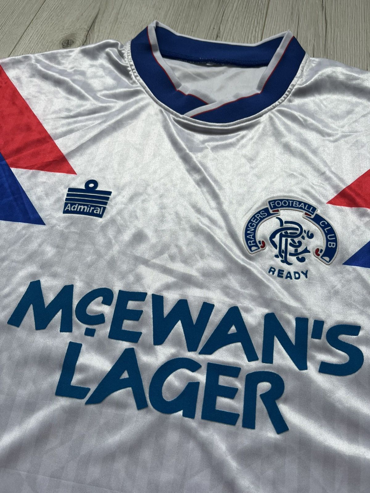 Vintage FC Rangers Away Kit 1990/92 Jersey T Shirt Admiral Football Size US XL / EU 56 / 4 - 4 Thumbnail