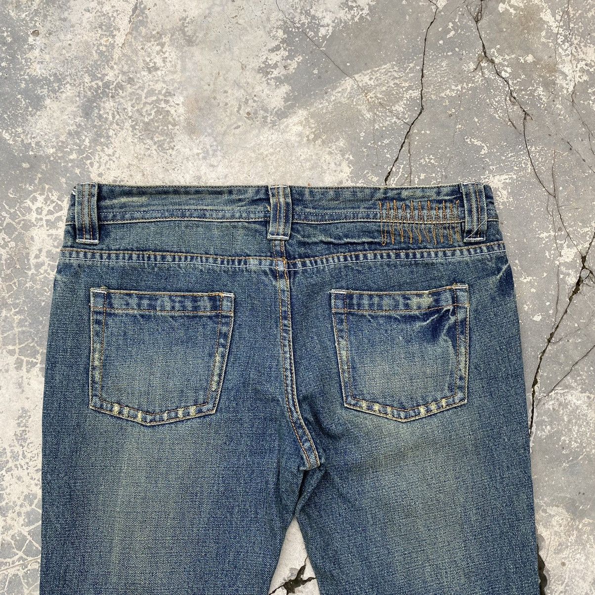 Japanese Brand FLOWER CIRCLE Distressed Flare Size US 32 / EU 48 - 4 Thumbnail