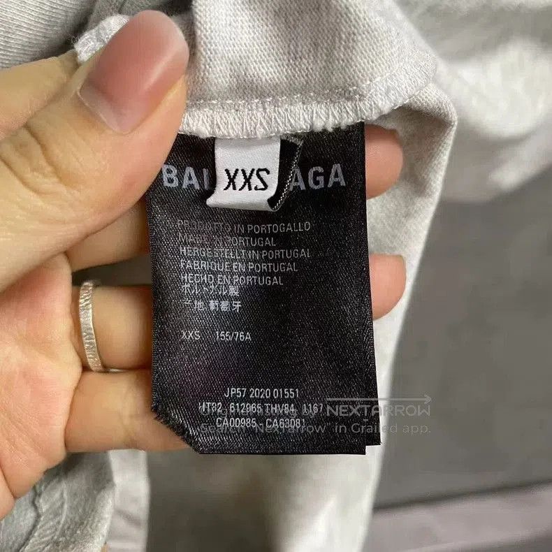 Balenciaga Balenciaga Gray WFP Logo Short Sleeve T-shirt. Size US XXS / EU 40 - 4 Thumbnail