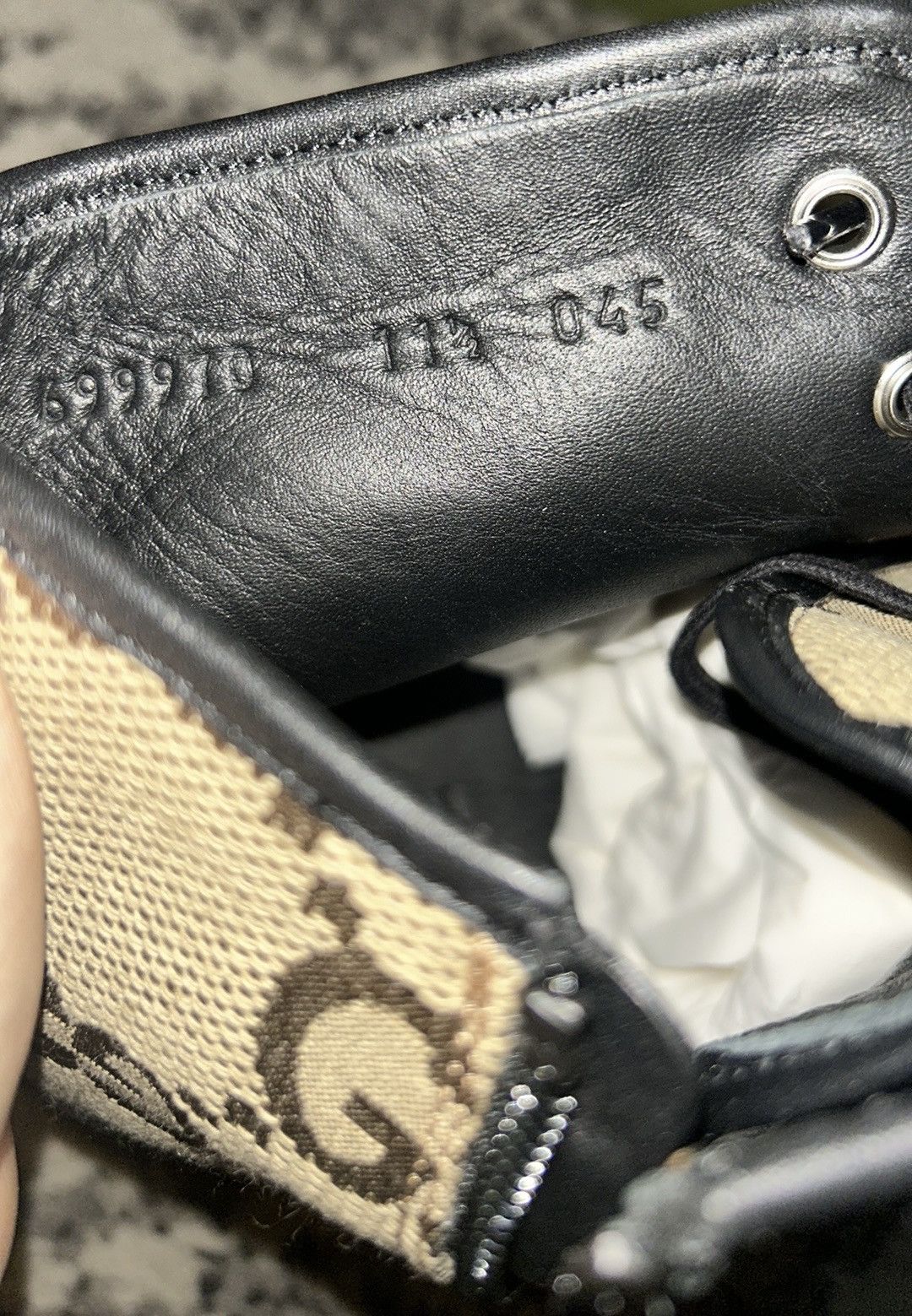Gucci Gucci Monogram Jumbo Maxi GG Lace Up Boots Camel Black Size US 11.5 / EU 44-45 - 5 Thumbnail