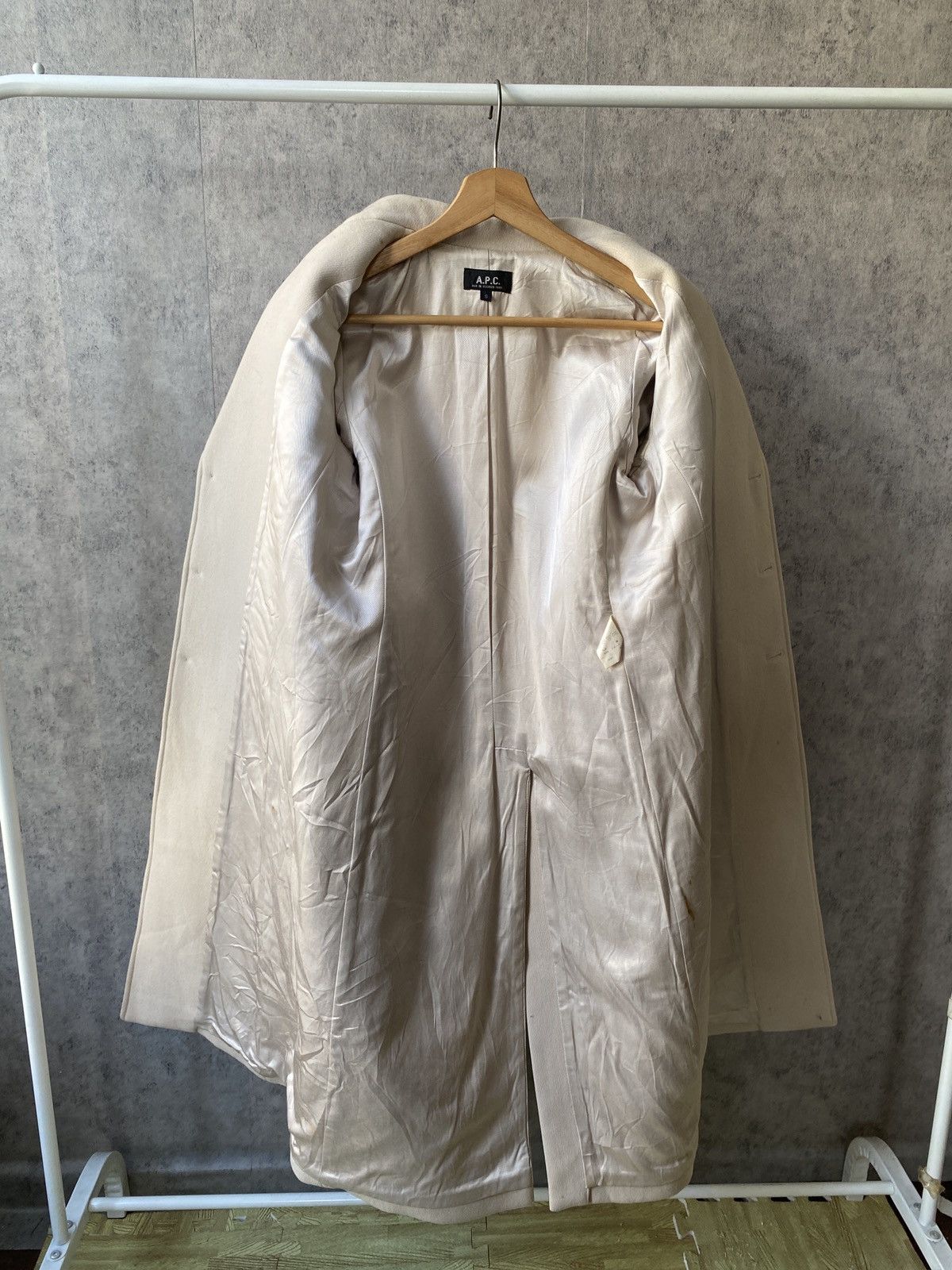 A.P.C. × Japanese Brand A.P.C Japan Laine Wool Heavy Long Coat Size US S / EU 44-46 / 1 - 14 Thumbnail