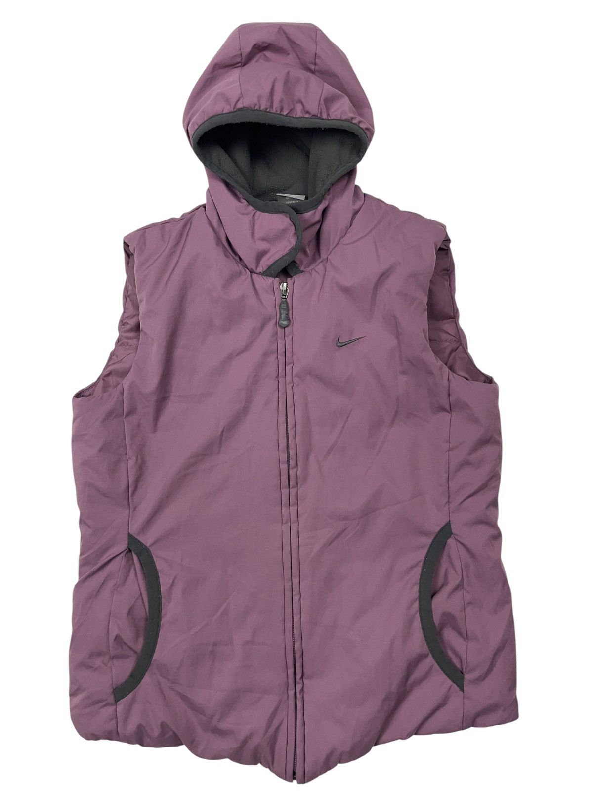 Nike × Vintage Vintage Nike Lavender Puffed Vest y2k Size S / US 4 / IT 40 - 2 Thumbnail