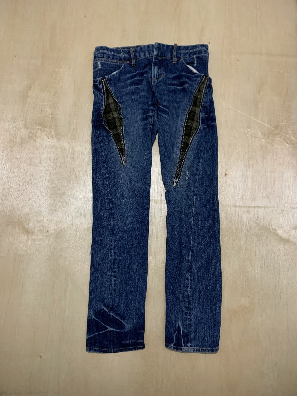 Hysteric Glamour Y2k Olive des Olive Multi Zipper Jeans Size US 32 / EU 48 - 1 Thumbnail