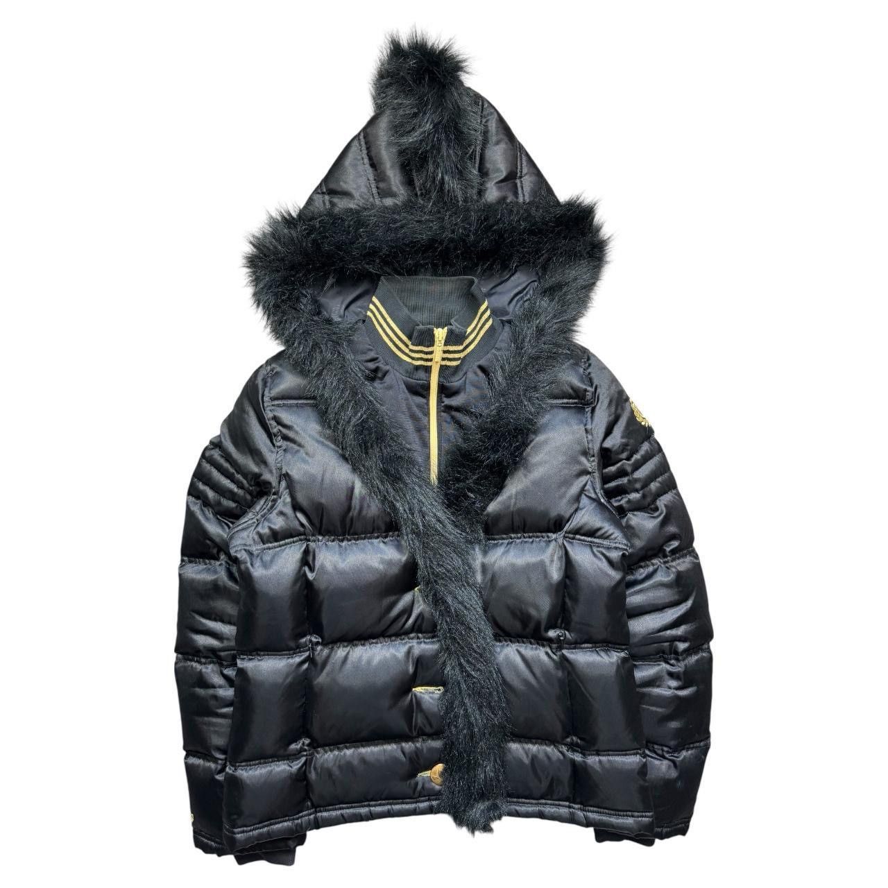 Adidas Carlo gruber Mohawk fur hood puffer jacket black