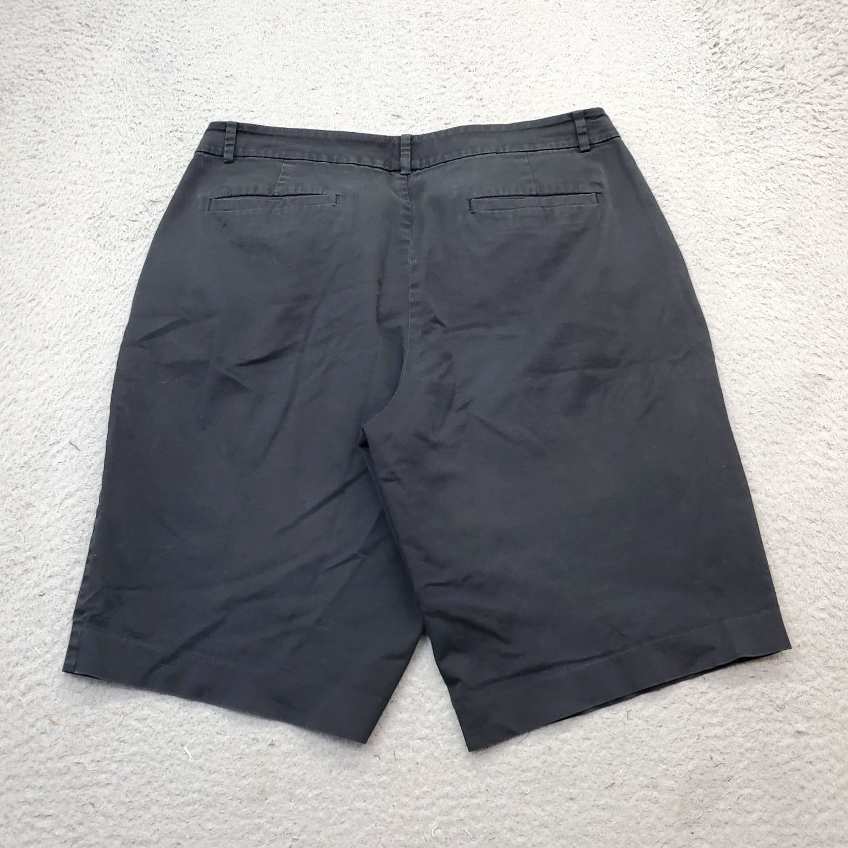 Ralph Lauren Lauren Ralph Lauren Chino Shorts Womens Size 12 Black Slash Pocket Flat Front Size 34" / US 12 / IT 48 - 2 Thumbnail