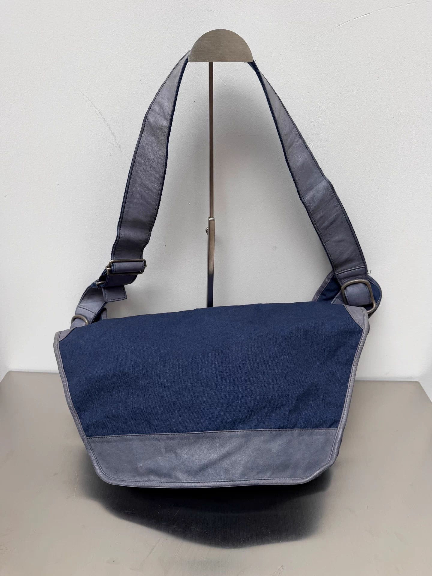 Yohji Yamamoto Yohji Yamamoto 12ss indigo dyed horse leather paneled Size ONE SIZE - 1 Thumbnail