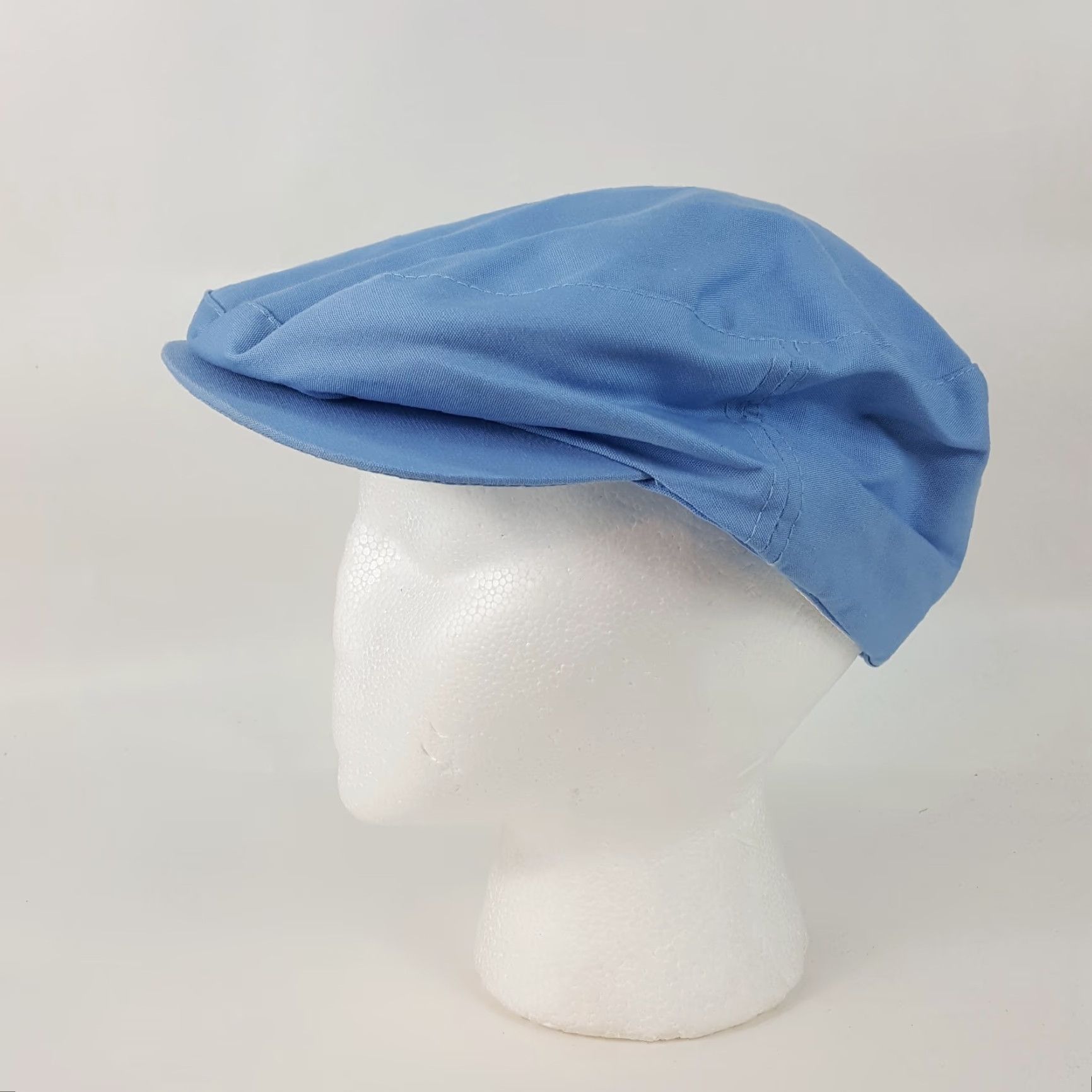 Vintage VINTAGE Vintage 80s Blue Preppy Cabbie Golf Hat Snapback Adjustable Newsboy Gatsby Cap - Town Talk Men's Cotton Newsboy Cap Size ONE SIZE - 3 Thumbnail