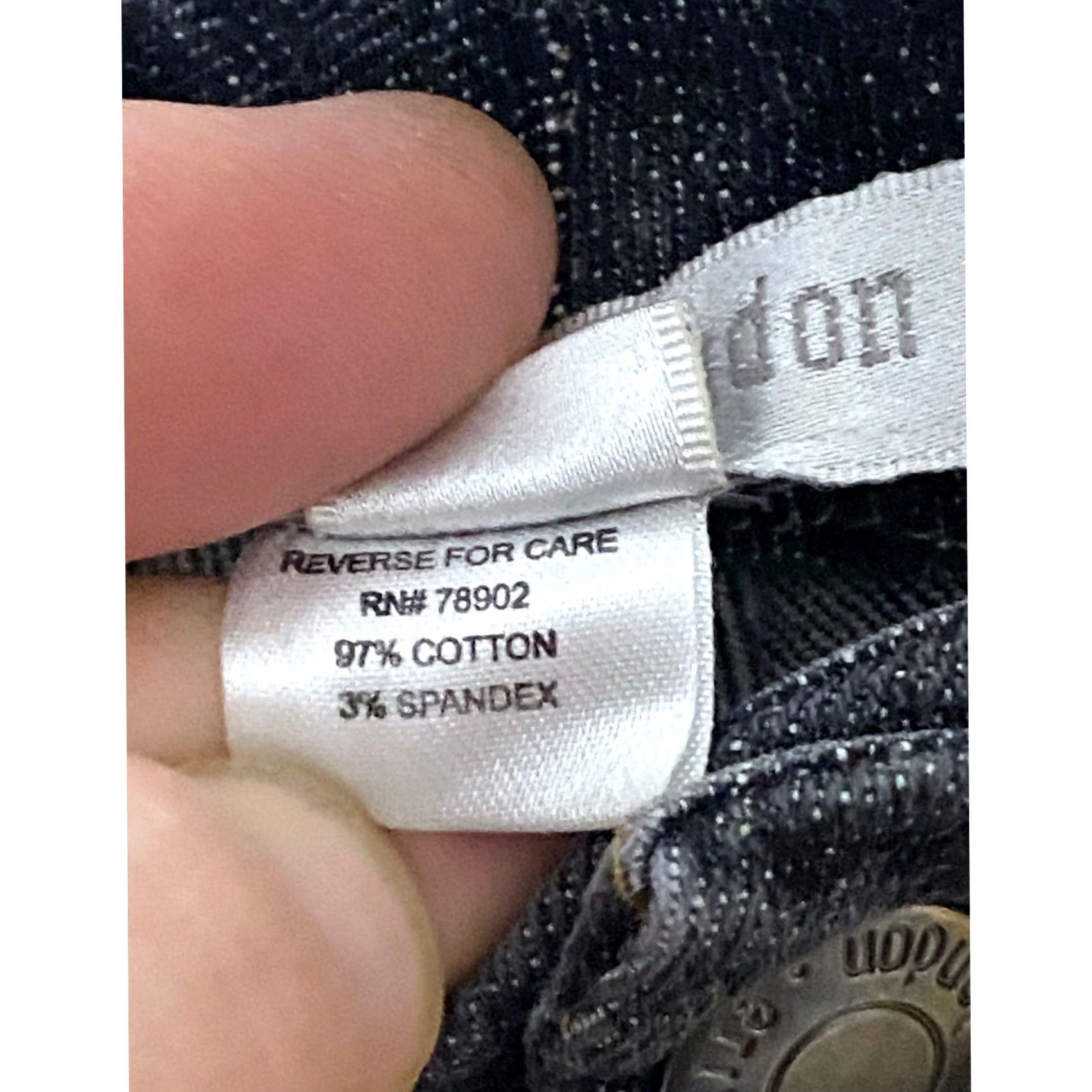 Vintage Erin London Jeans Womens 12 Petite Straight High Rise 28 in Inseam Stretch Denim Blue 5-Pocket Pants Casual Preppy інің Size 34" / US 12 / IT 48 - 7 Thumbnail