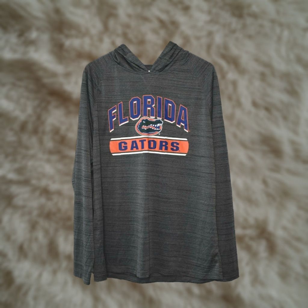 Vintage Florida Gators Long Sleeve Hooded Shirt XL Gray Colosseum Size US XL / EU 56 / 4 - 1 Thumbnail
