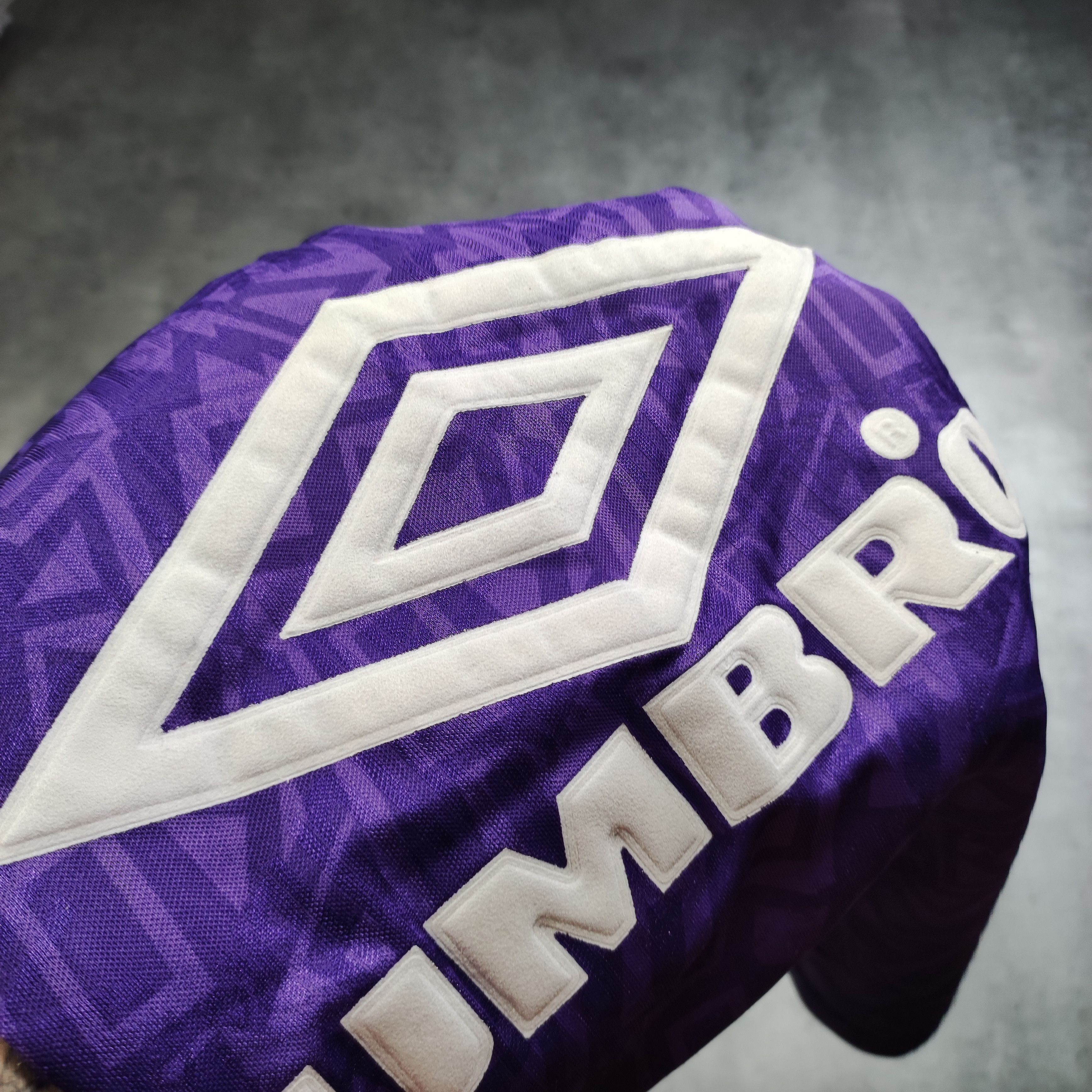 Vintage Vintage RARE 90s Umbro Purple Football Training Jersey Size US M / EU 48-50 / 2 - 5 Thumbnail