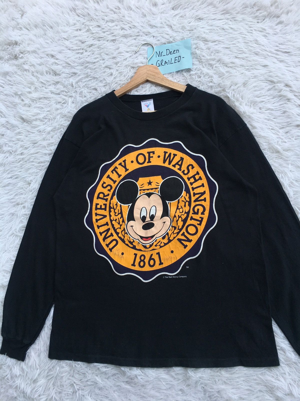 Vintage Rare Vintage University of Washington Longsleeve Shirt Size US L / EU 52-54 / 3 - 4 Thumbnail