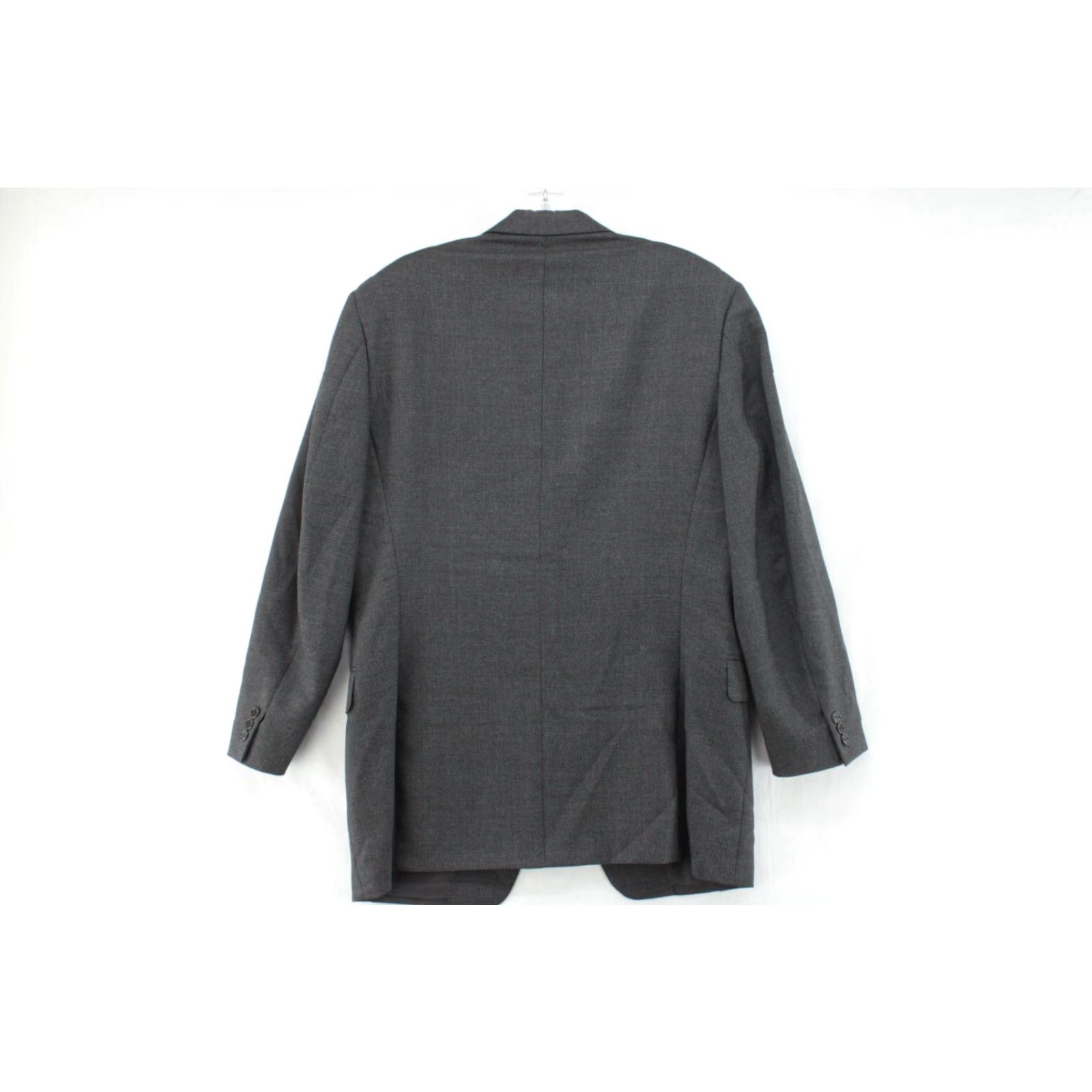 Canali Canali Blazer Mens 50R Charcoal Gray Wool 3-Button Italy Classic Luxury Blazer Size 50R - 5 Thumbnail