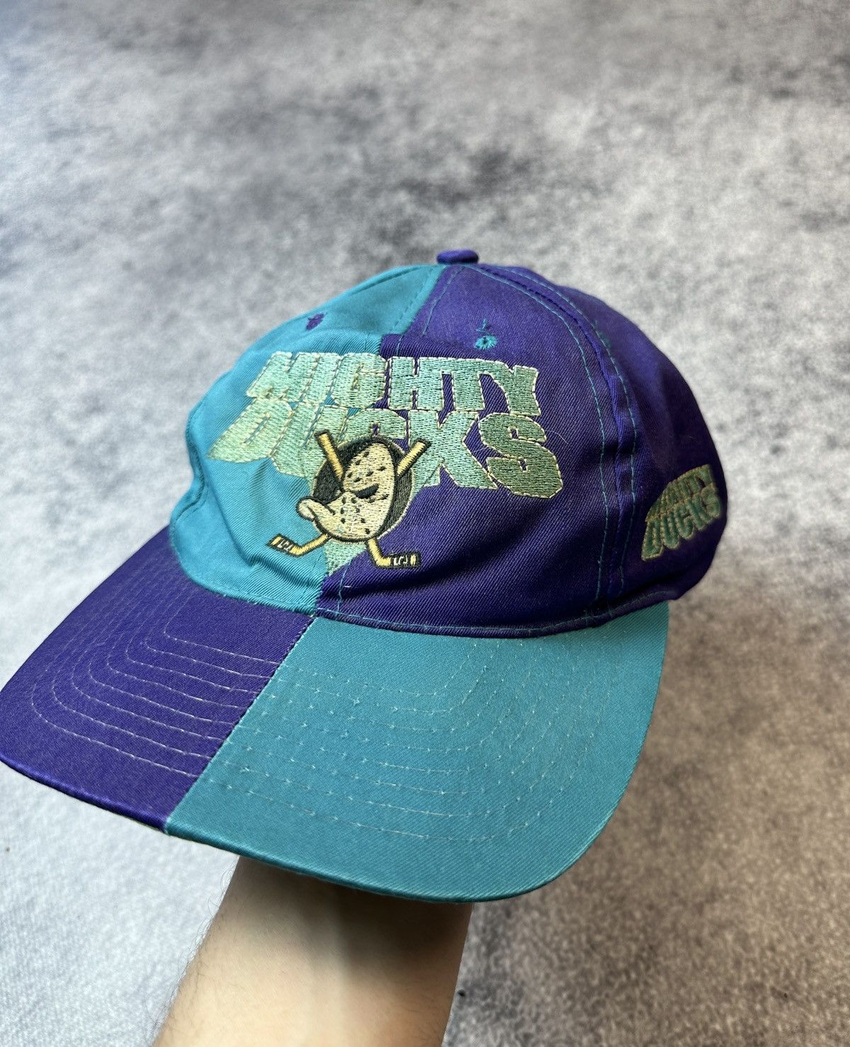 NHL Vintage Mighty Ducks Cap NHL Streetwear USA rare 90s Size ONE SIZE - 1 Thumbnail