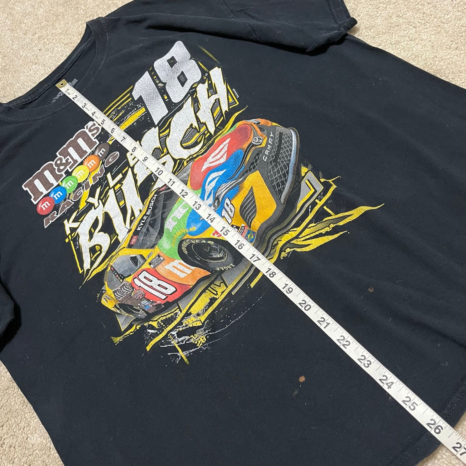 Other Kyle Busch #18 M&M’s Racing Nascar Double Sided Tee XL Size US XL / EU 56 / 4 - 6 Thumbnail