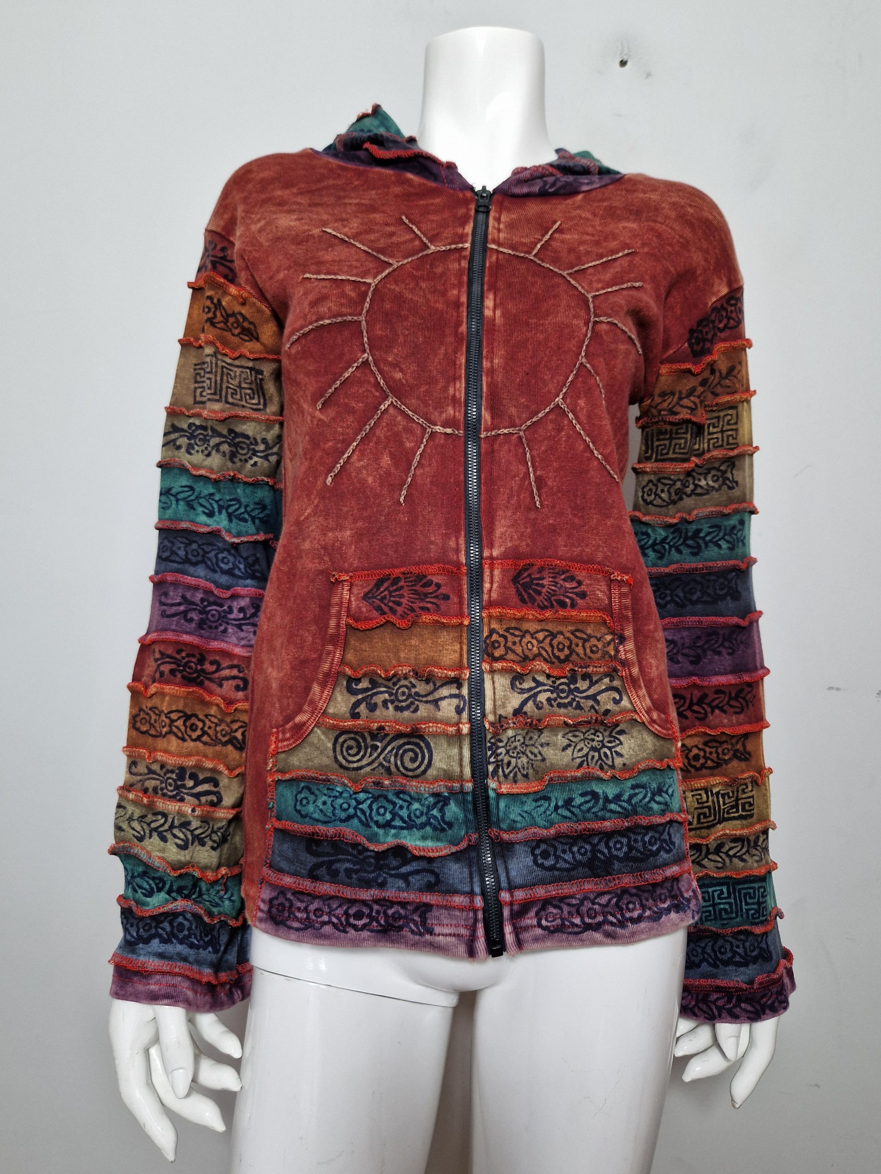Vintage vintage zip ed hardy gaultier style hippie mesh y2k zip Size M / US 6-8 / IT 42-44 - 2 Thumbnail