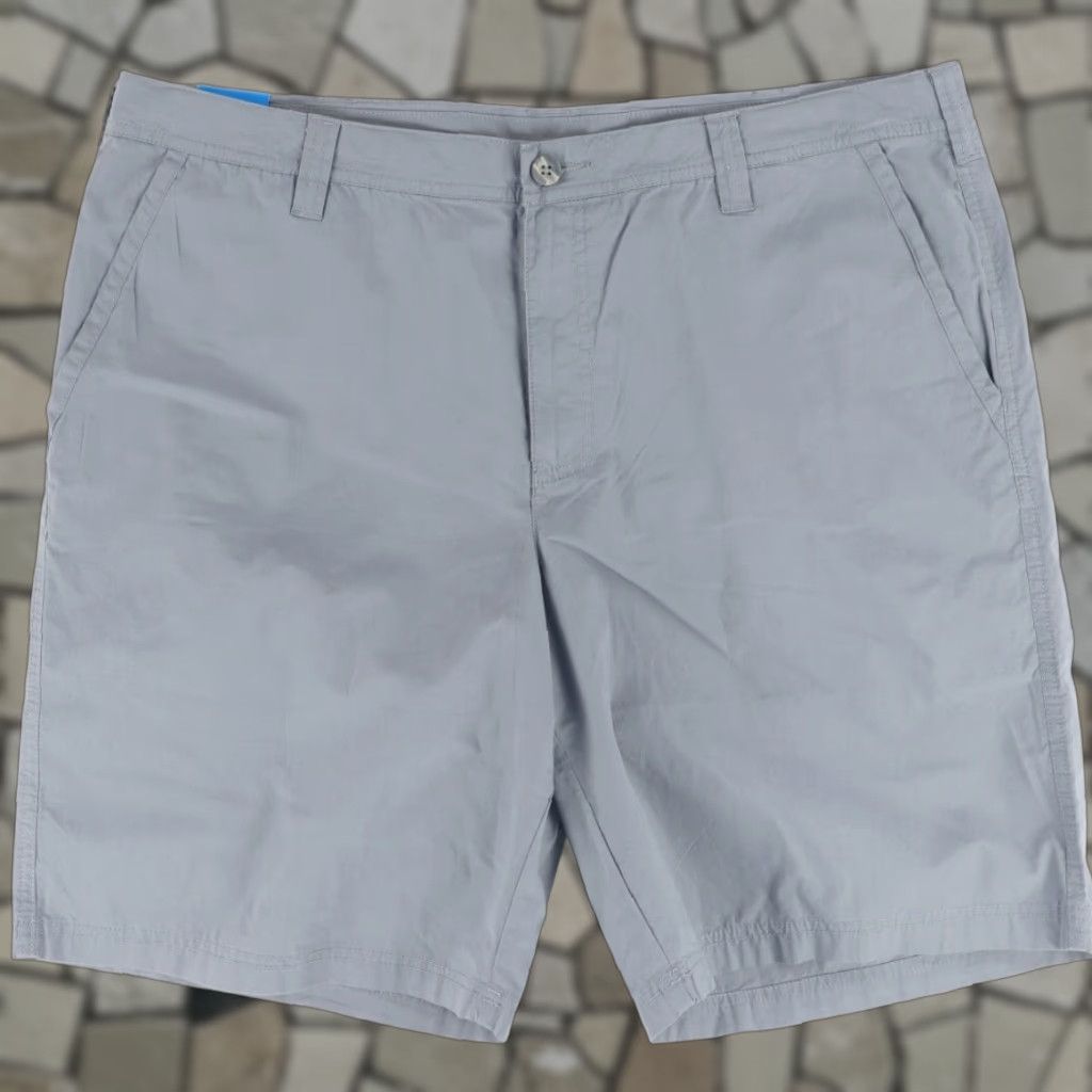 Vintage Columbia Modern Classic Cotton Khaki Chino Shorts Gray Men's 40 Size US 40 / EU 56 - 1 Thumbnail