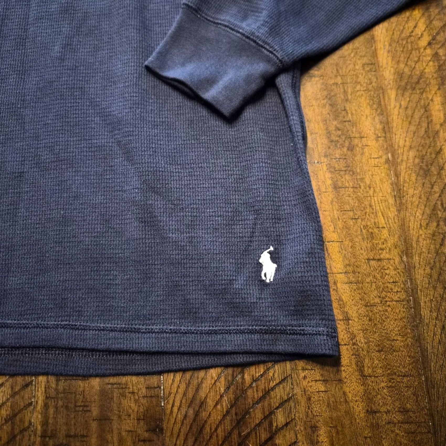 Polo Ralph Lauren Polo Ralph Lauren Pajama Top Mens XL Blue Thermal Waffle Long Sleeve G189 Size US XL / EU 56 / 4 - 3 Thumbnail