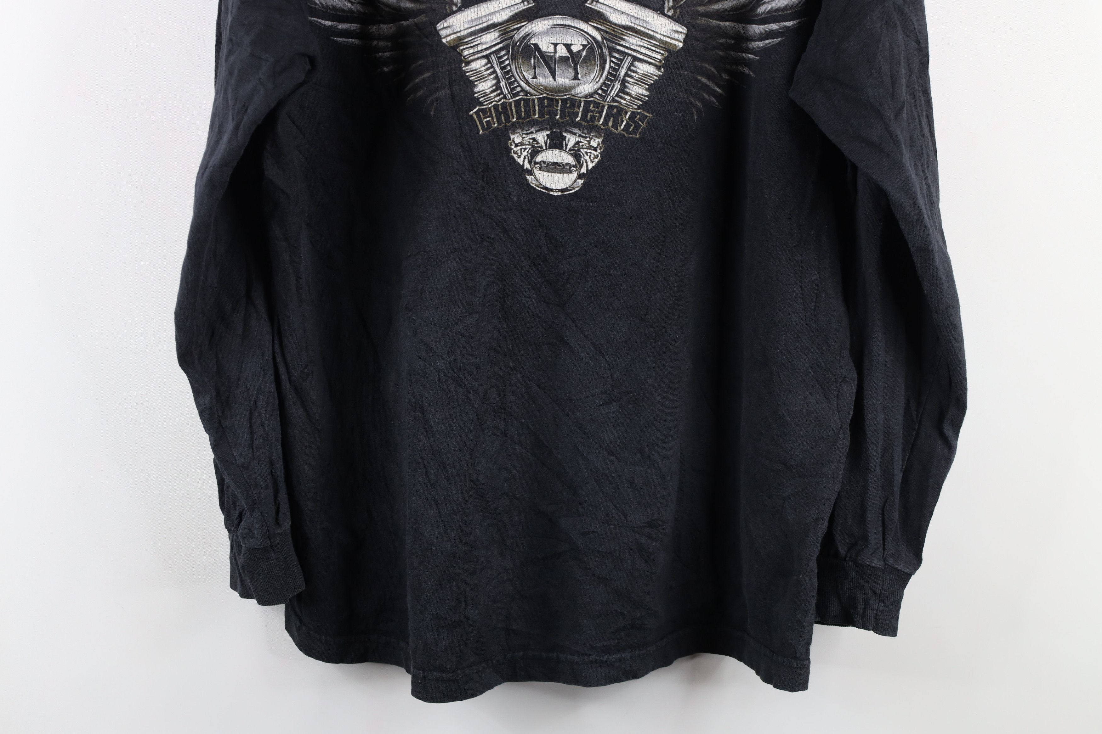 Vintage Vintage Y2K New York County Choppers Fire Flames T-Shirt Size US L / EU 52-54 / 3 - 12 Thumbnail