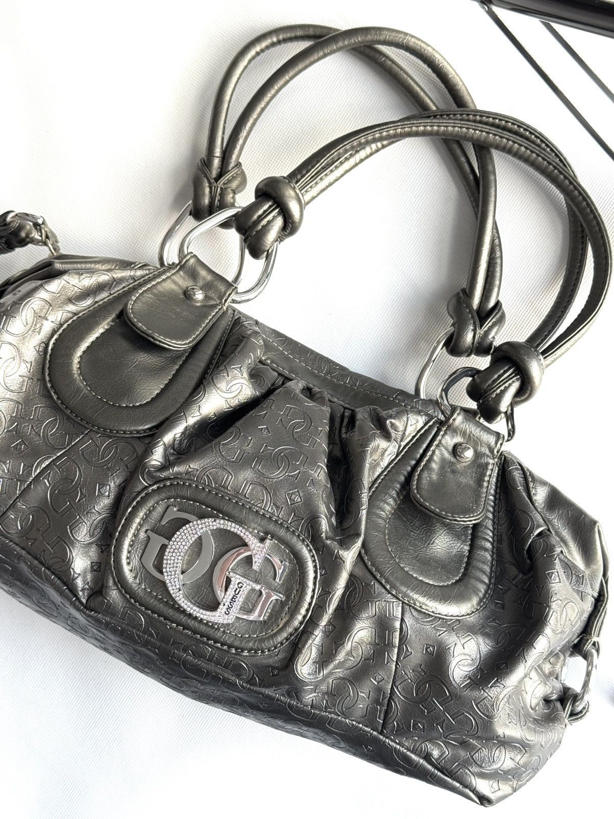 Guess Vintage Guess Monogram logo bag 00s Y2k Handbag Size ONE SIZE - 16 Thumbnail