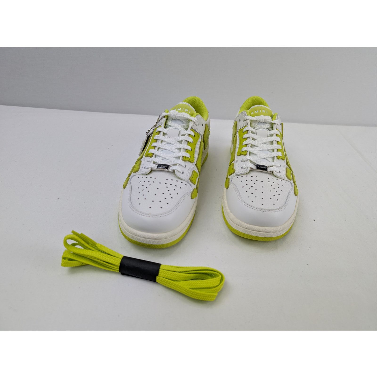 Amiri o1rshd1 Skel top Low / Skeleton Top Low Sneakers Neon Yellow Size US 9 / EU 42 - 6 Thumbnail