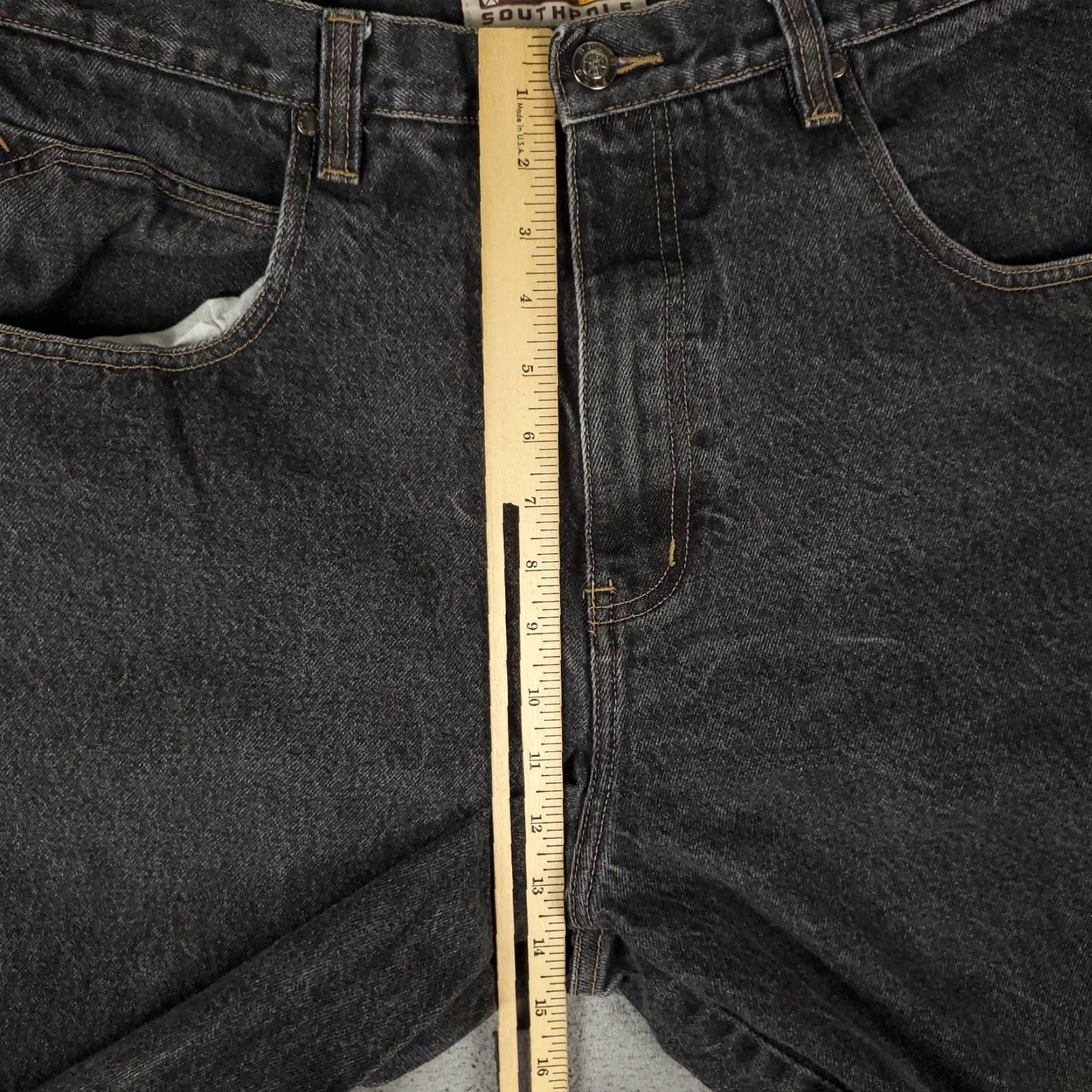 Southpole VINTAGE Southpole Mens Jeans Size 38x30 Gray Baggy Carpenter Wide Leg Denim Retro Y2K Size US 38 / EU 54 - 4 Thumbnail
