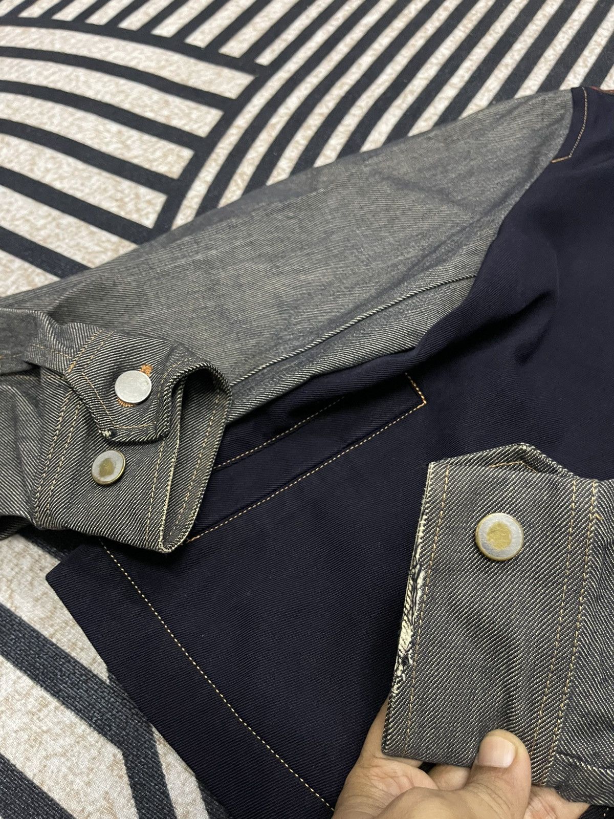 Comme des Garcons A/W 1999 COMME DES GARCONS TARTAN DENIM JACKET Size M / US 6-8 / IT 42-44 - 7 Thumbnail