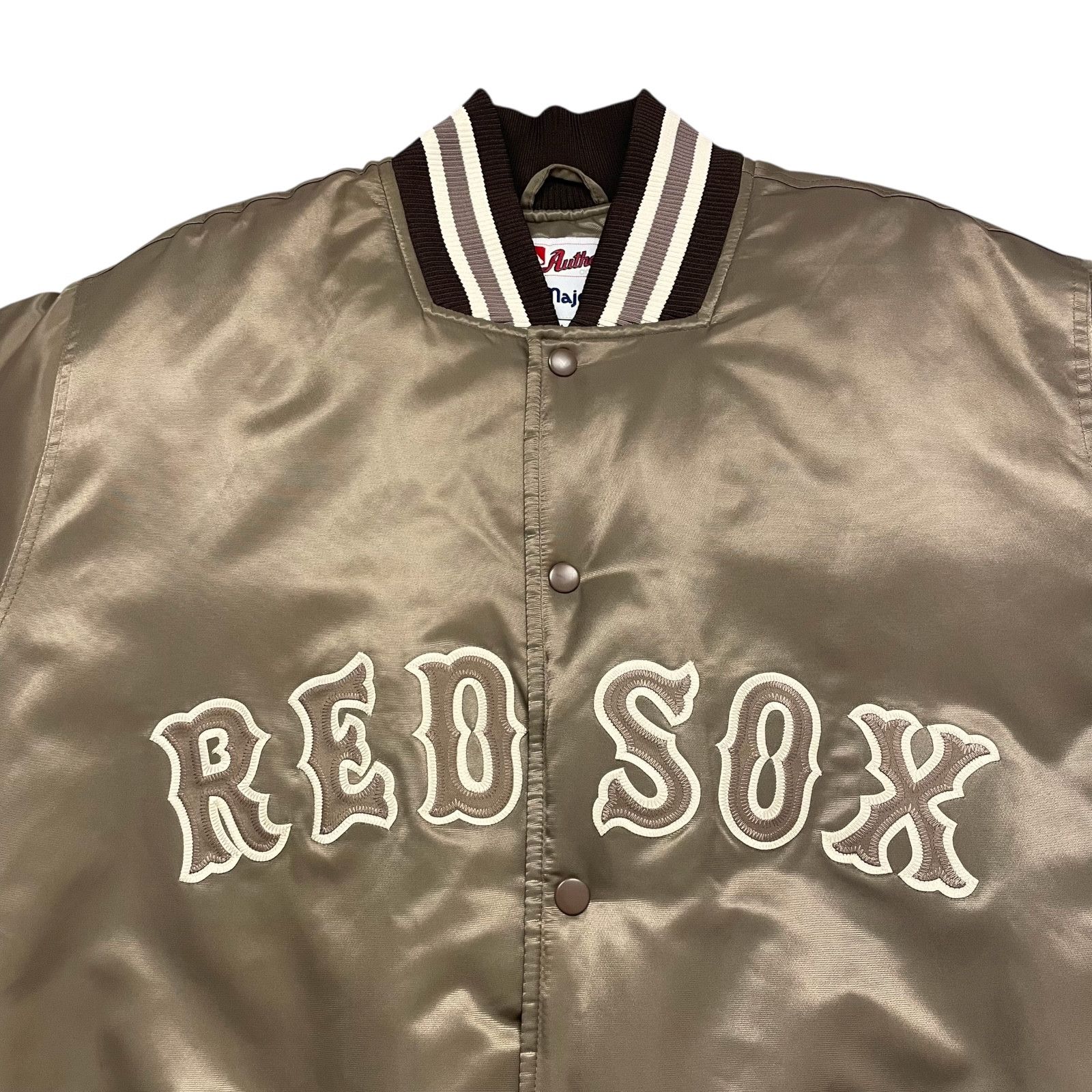 MLB RARE VTG 00s BOSTON RED SOX MAJESTIC AUTHENTIC SATIN JACKET Size US L / EU 52-54 / 3 - 2 Thumbnail