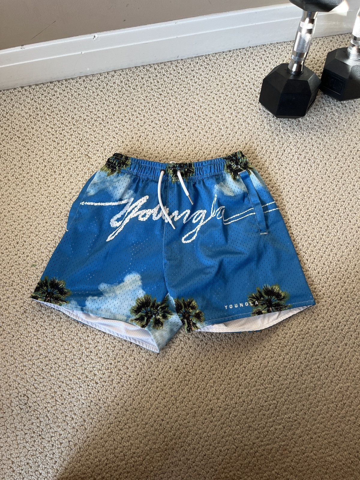 Gymshark YoungLA block party shorts Grailed