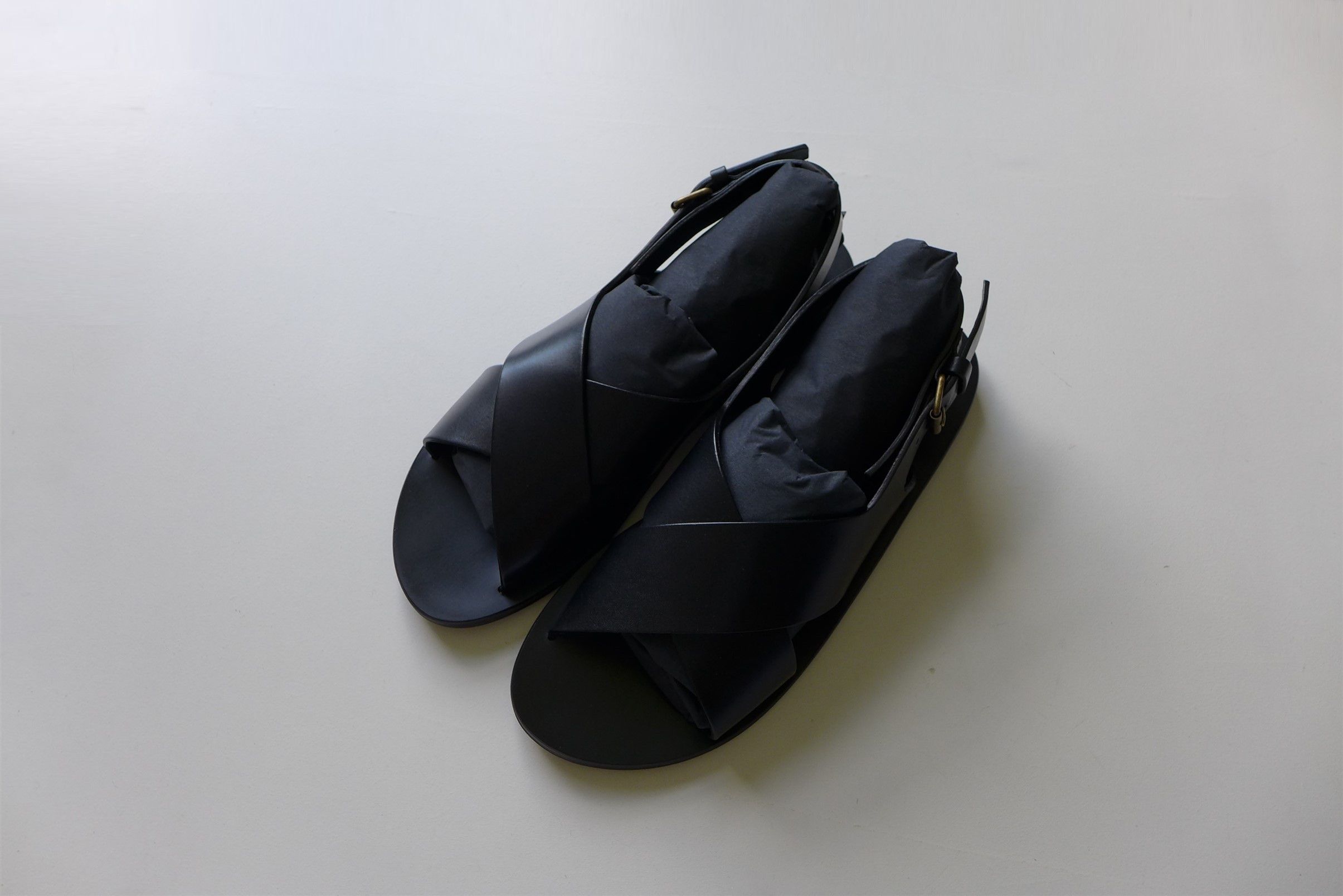 Saint Laurent Paris Saint Laurent Paris Mojave Sandals - Black Calf Leather Size US 8 / EU 41 - 8 Thumbnail