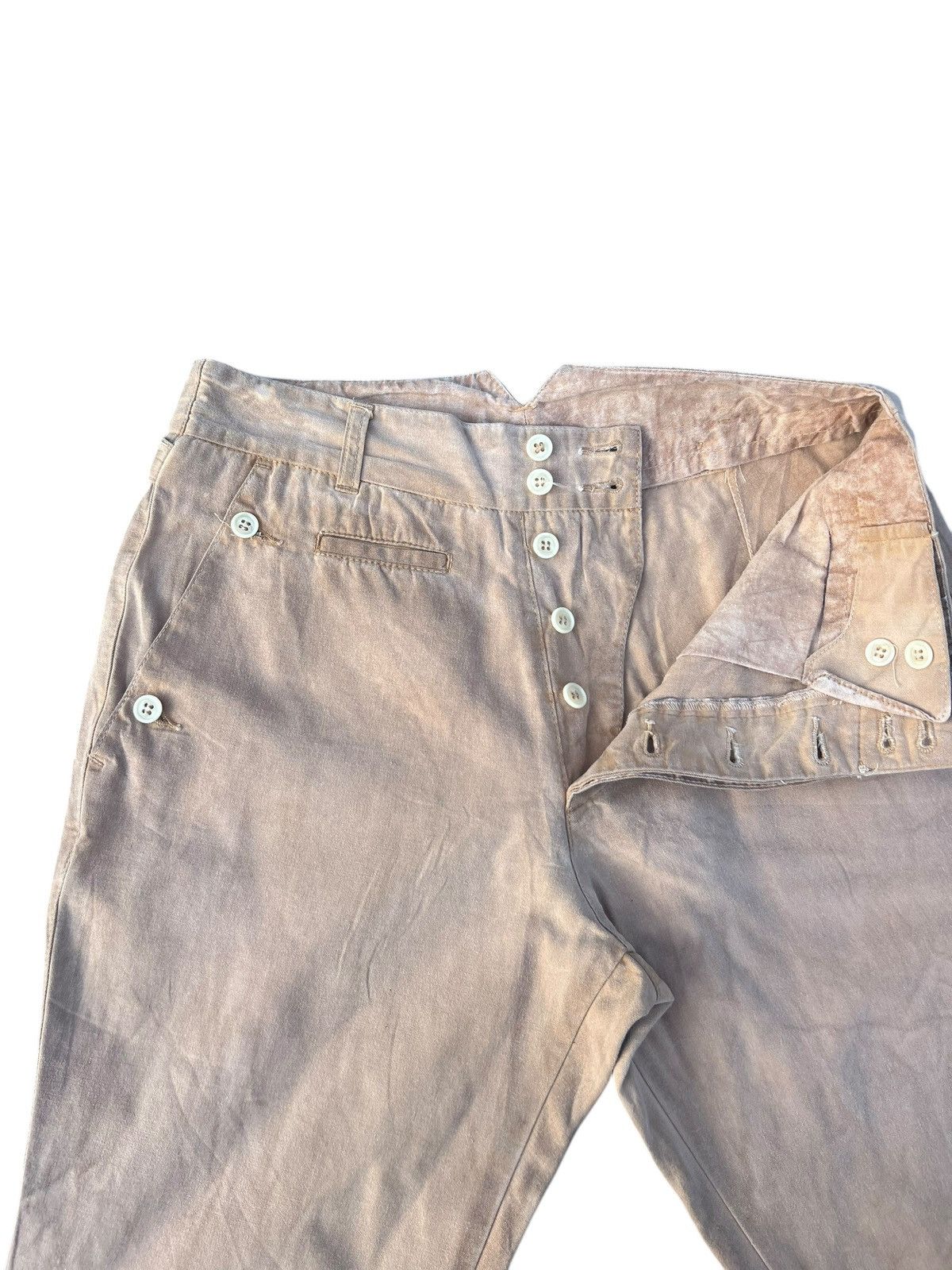 Vintage Vintage +8 Paris Rock Faded Waxed Fencing Trouser Pant Size US 30 / EU 46 - 5 Thumbnail