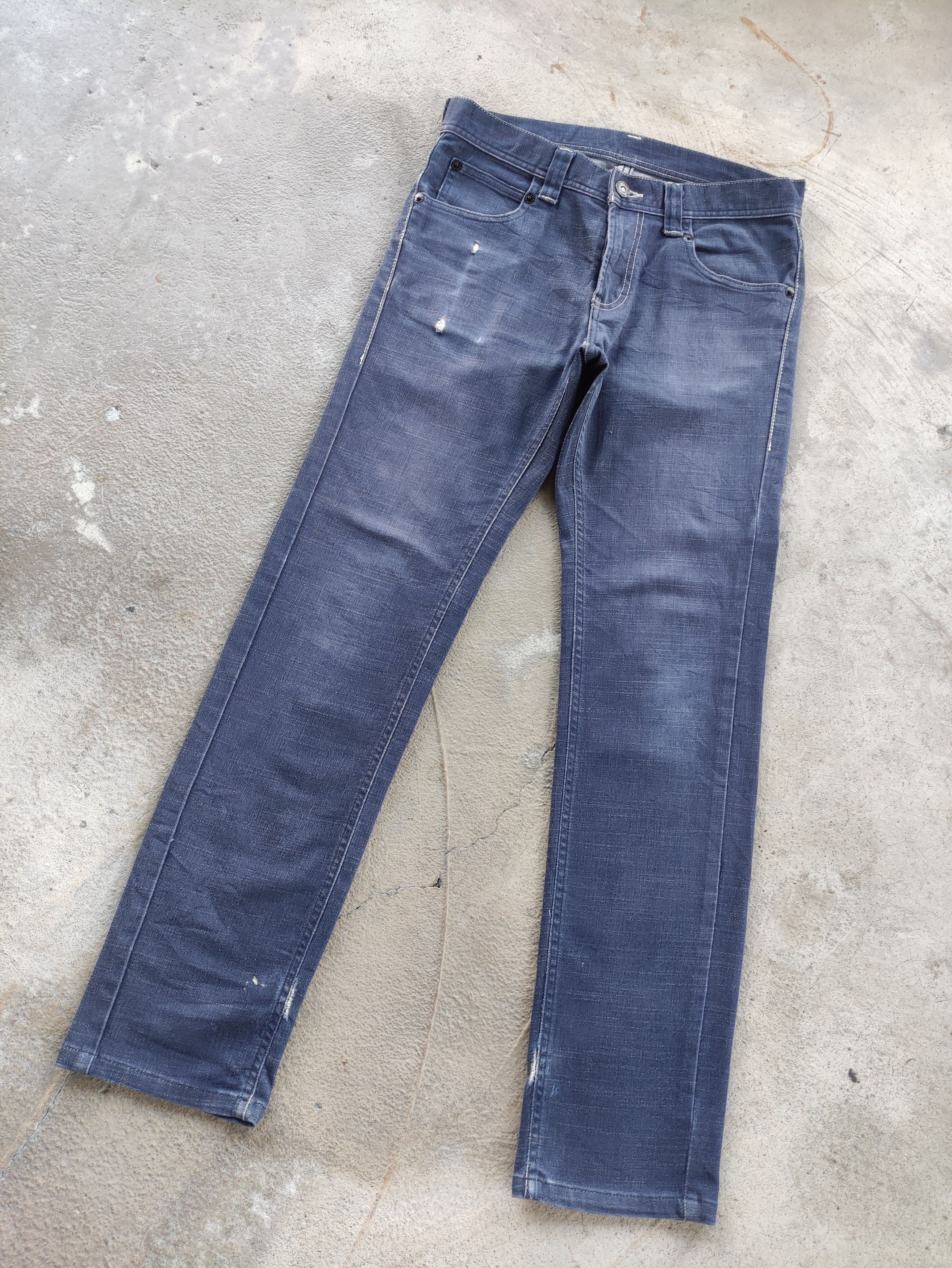 Japanese Brand Vintage Japanese Denim Distressed Faded Jean Size US 32 / EU 48 - 2 Thumbnail