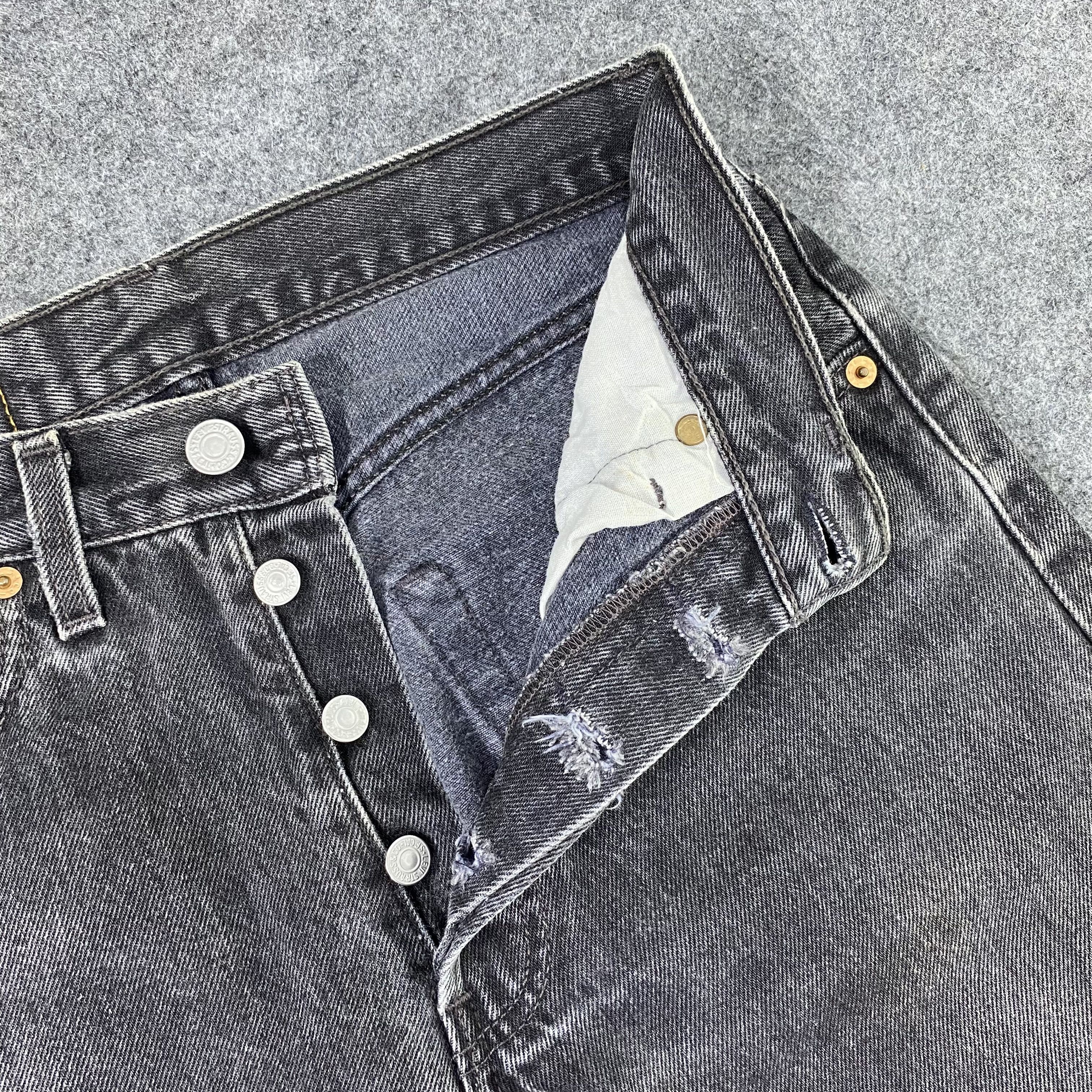 Jean × Levi's × Vintage Vintage Levi's 501 Black Wash Jeans-J1172 Size 27" / US 4 / IT 40 - 7 Thumbnail