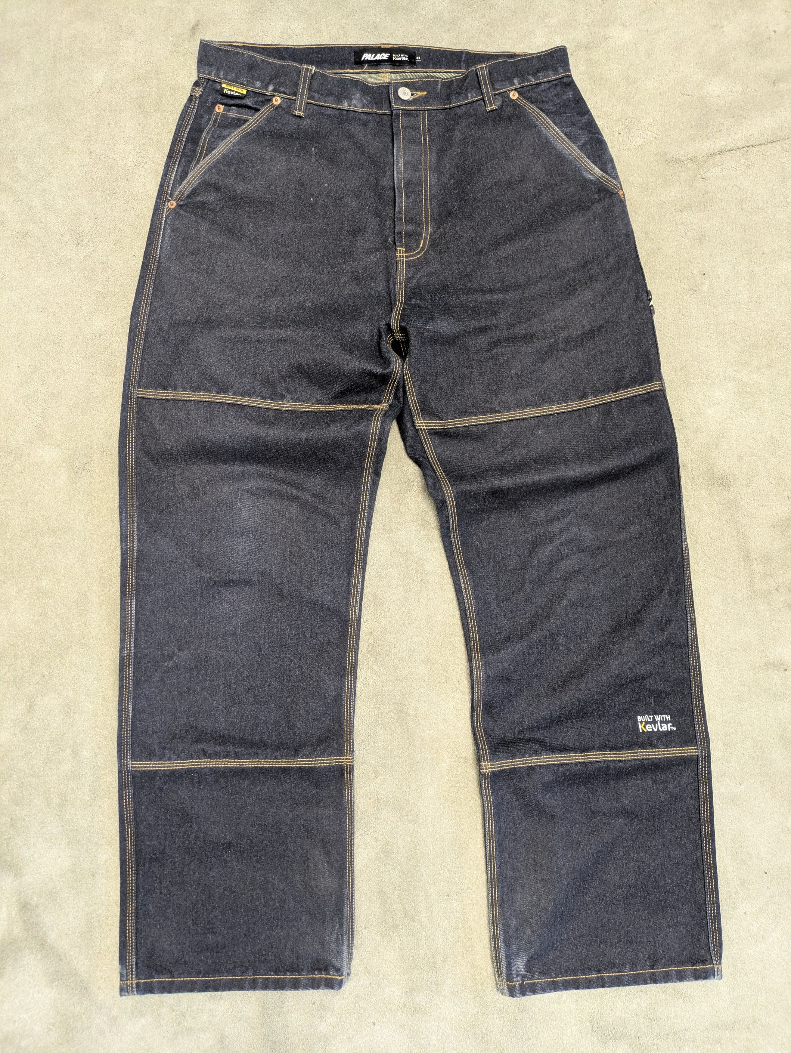 Jean × Palace × Vintage Palace Double Denim Jeans | Grailed