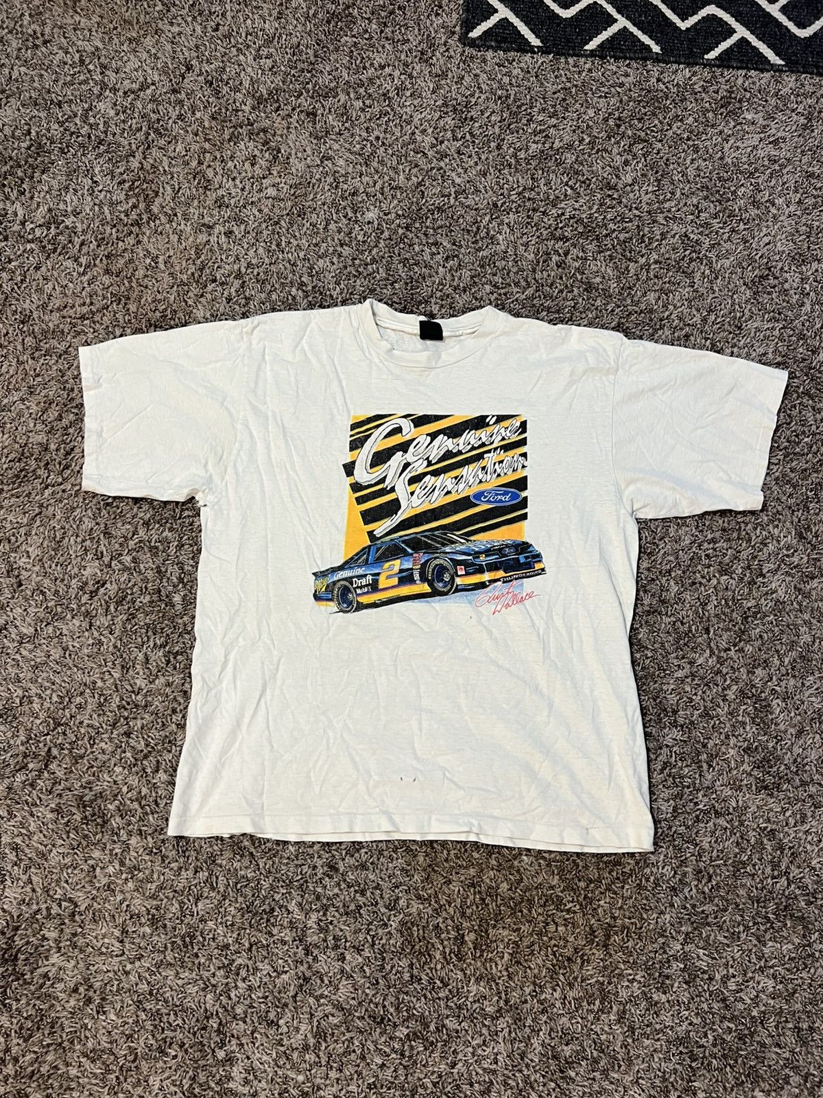 NASCAR × Vintage Vintage Nascar Miller Genuine Draft Tee Size US XL / EU 56 / 4 - 2 Thumbnail