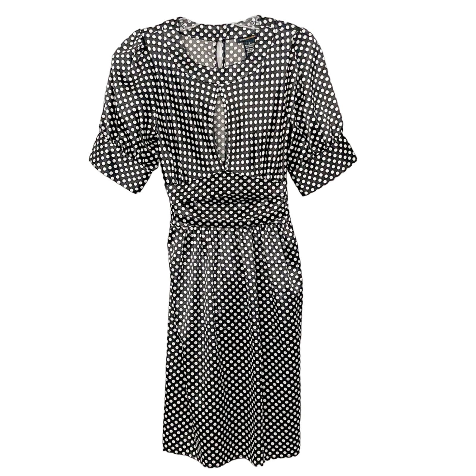 Bcbgmaxazria polka dot dress hotsell