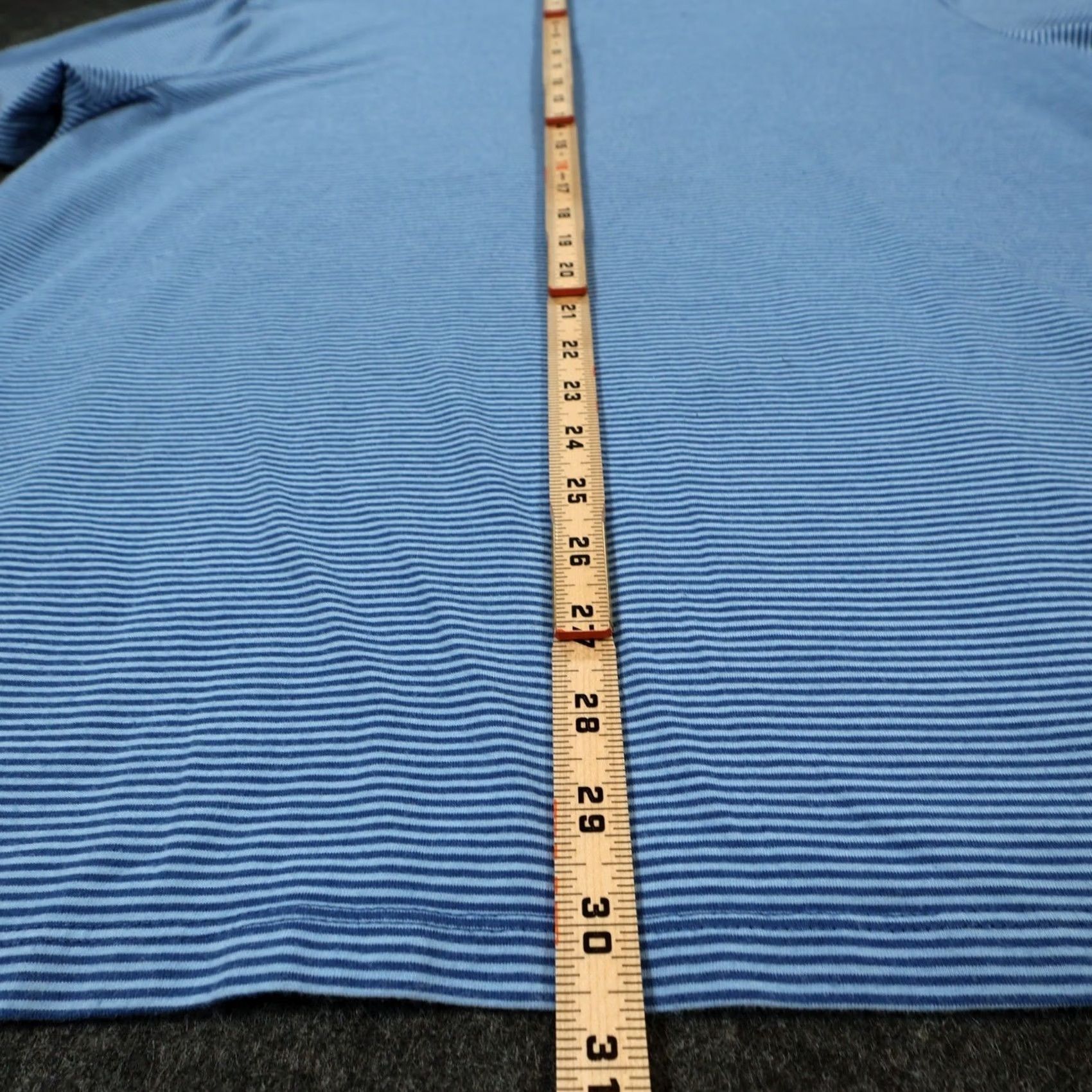 Vintage Member's Mark Polo Shirt Mens XXL Blue Striped Cotton Blend Size US XXL / EU 58 / 5 - 5 Thumbnail